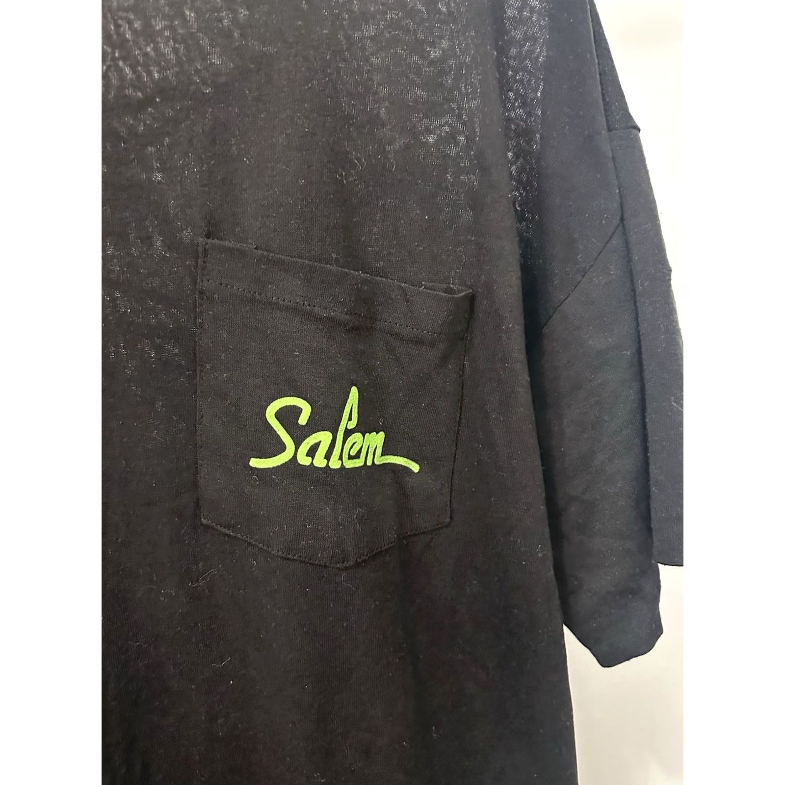 Vintage VTG 90s Salem Fresh Cigarette Super Paper Thin Burnout Worn T-Shirt Size XL Mens Black Shirt Size US XL / EU 56 / 4 - 6 Thumbnail