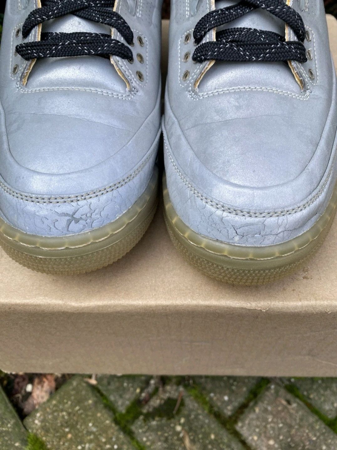 Jordan Brand Nike Air Jordan Retro 3 5Lab3 Reflective Silver Size 9.5 Men Size US 9.5 / EU 42-43 - 8 Thumbnail