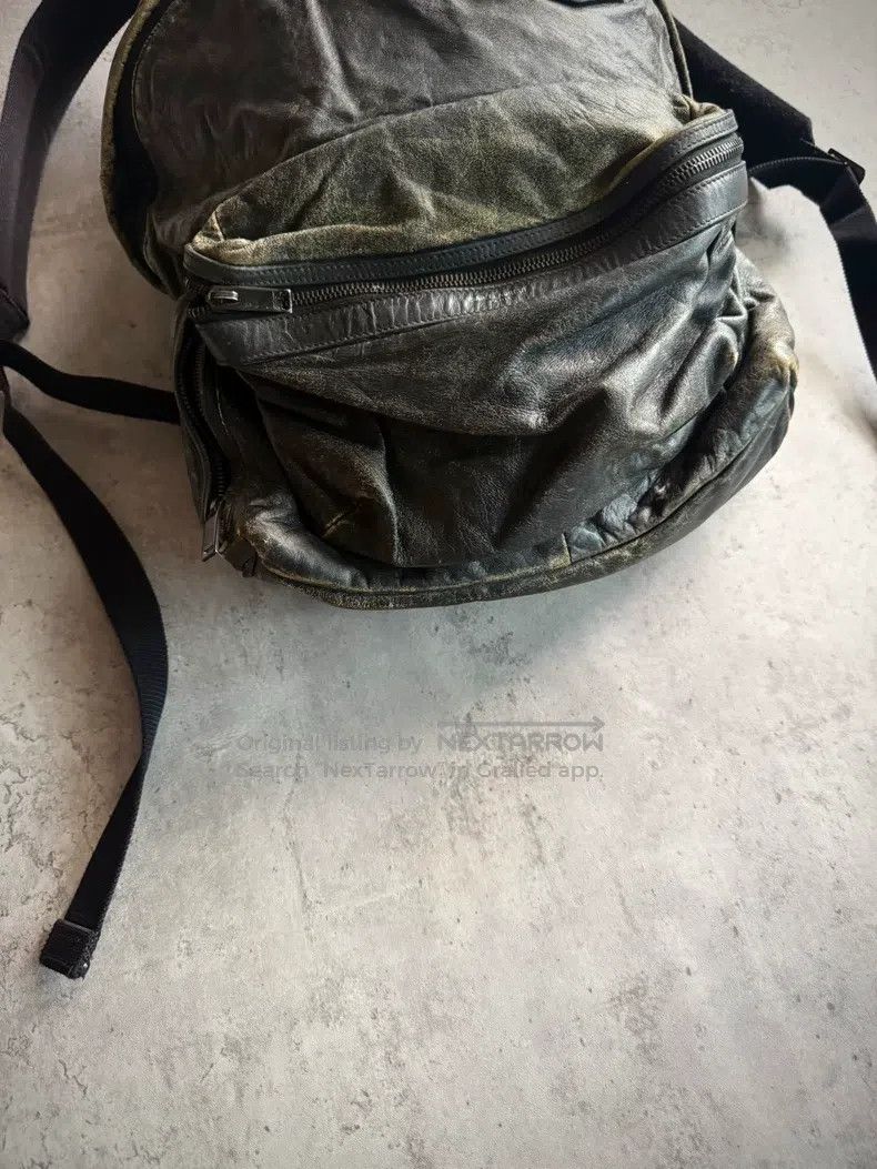 Saint Laurent Paris Saint Laurent Paris 16AW Black Washed Worn Cowhide Backpac Size ONE SIZE - 5 Thumbnail