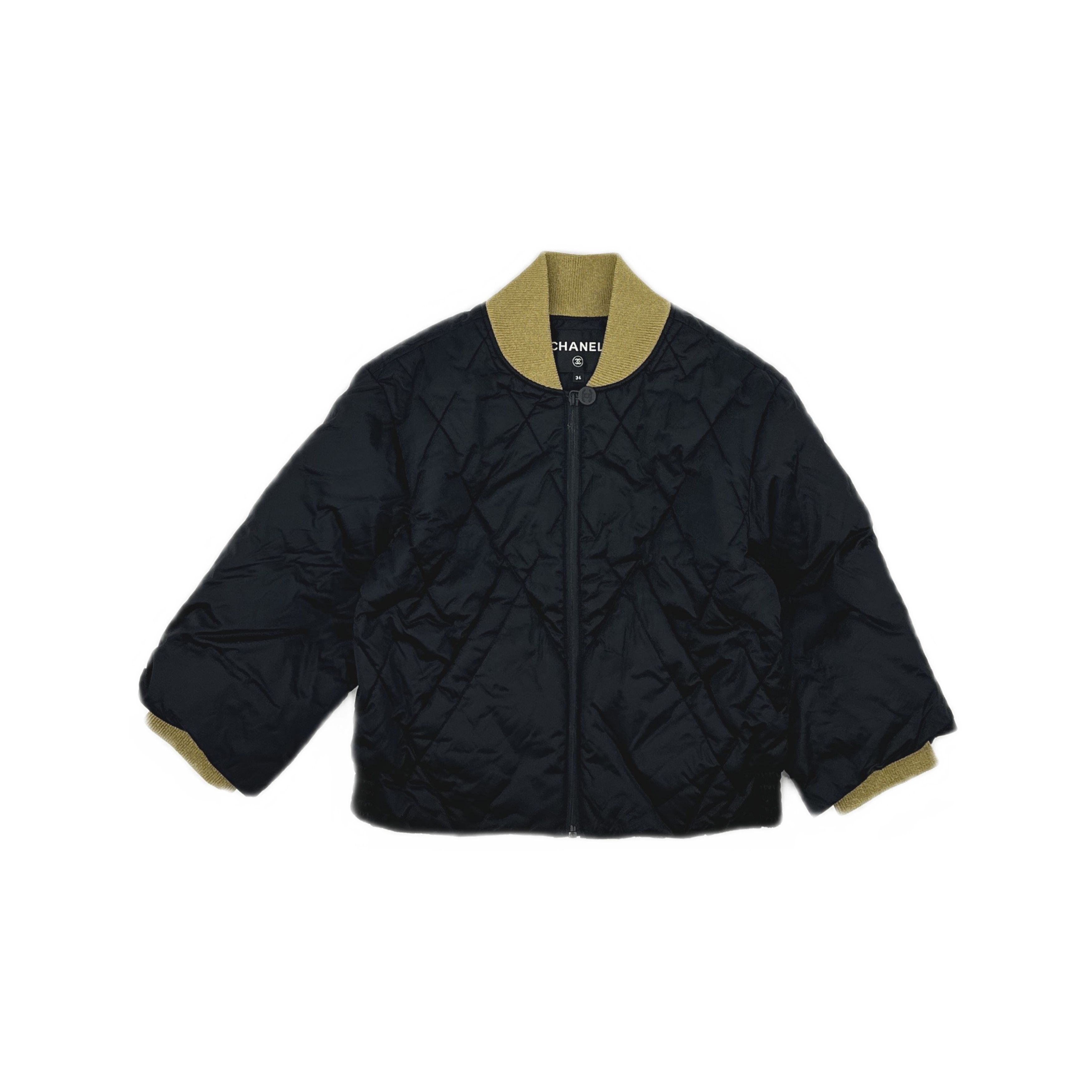 Chanel CHANEL Quilted Bomber Jacket Size 34 Size XS / US 0-2 / IT 36-38 - 1 Thumbnail