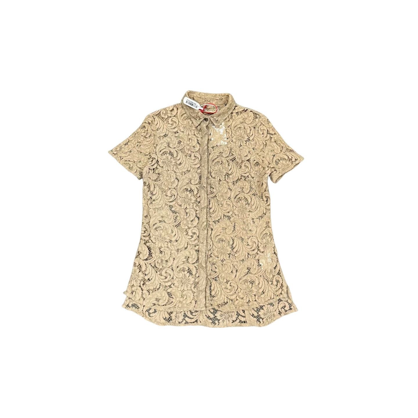 Burberry Burberry Lace Button Up Shirt UK 10 Size M / US 6-8 / IT 42-44 - 1 Thumbnail