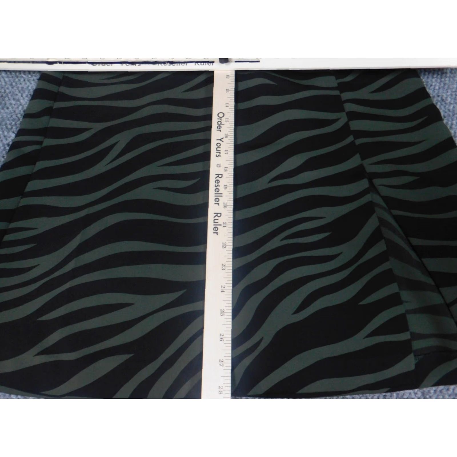 Ann Taylor Ann Taylor Skirt Womens 10 Green A-Line Knee Length Zipper Lined Knit Polyester Casual Vintage No Size 32" / US 10 / IT 46 - 4 Thumbnail