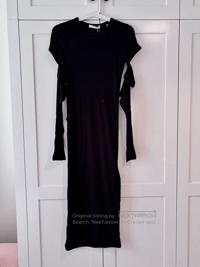 Helmut Lang Helmut Lang Women's Long-Sleeve Dress Modern Sexy Cut-Out Size XS / US 0-2 / IT 36-38 - 1 Thumbnail