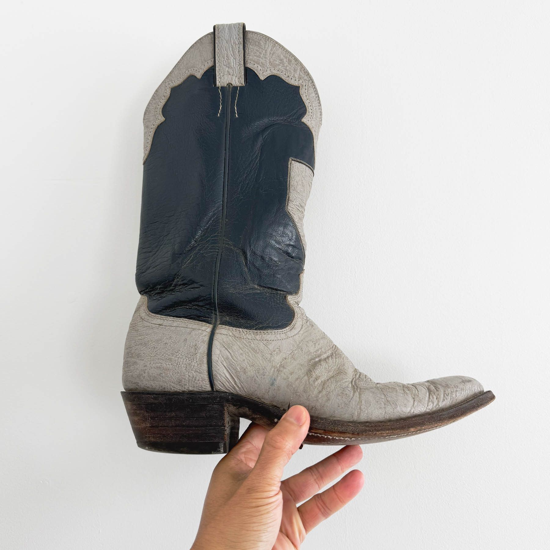 Vintage Vintage 70's Justin Leather Custom Western Cowboy Boots USA Size US 9 / EU 42 - 1 Thumbnail