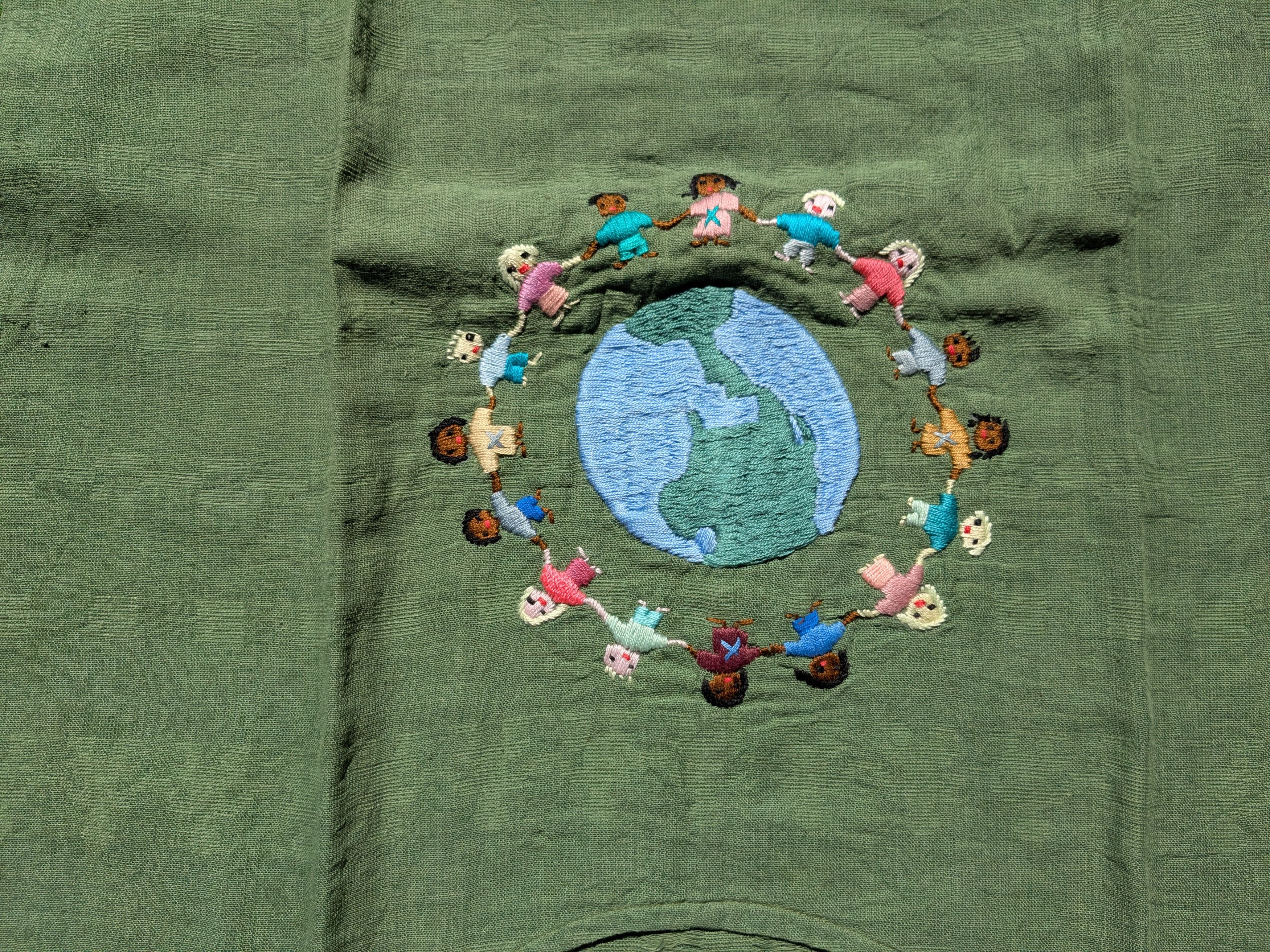 Vintage VTG 90s Guatemalan Children Around the World Pullover Top Size XL / US 12-14 / IT 48-50 - 6 Thumbnail