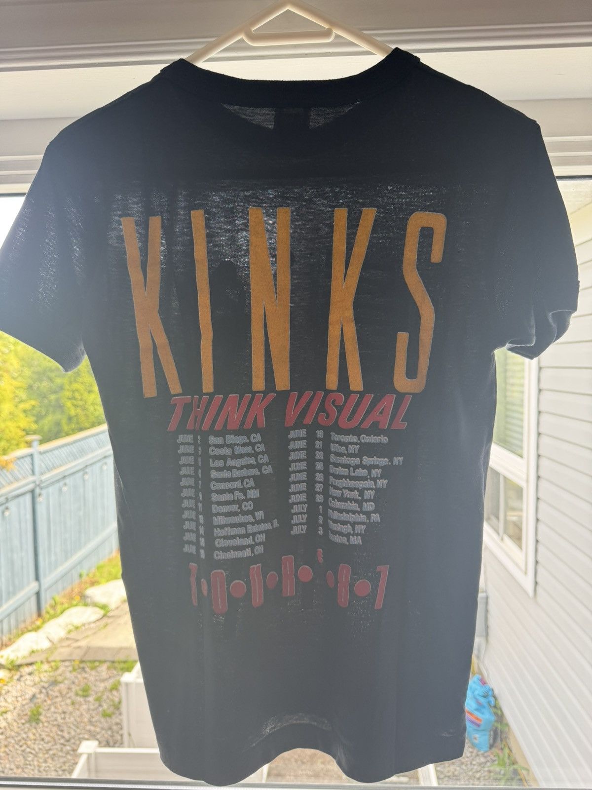 Vintage Rare Vintage The Kinks 80s Tour Band Tee Single Stitch Size US M / EU 48-50 / 2 - 7 Thumbnail