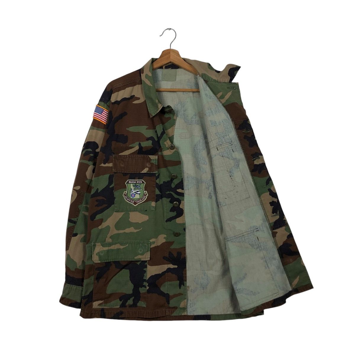 Vintage 🔥VINTAGE MILITARY CHORE JACKET CAMOUFLAGE CIVIL AIR PATROL Size US XL / EU 56 / 4 - 13 Thumbnail