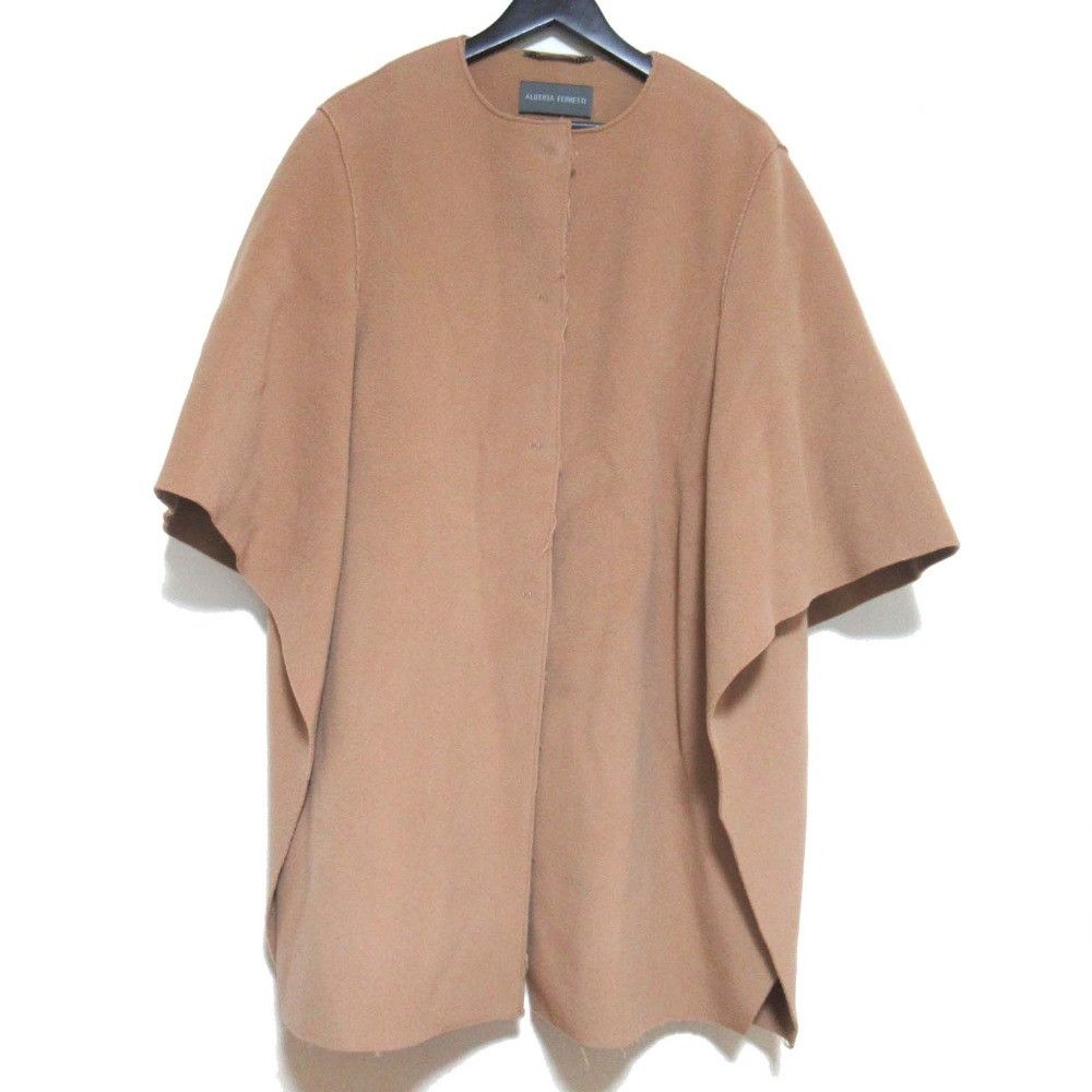 Other Other Alberta Ferretti Wool Collarless Poncho Coat Others Outerwear DUTY FREE for USA Size ONE SIZE - 1 Thumbnail