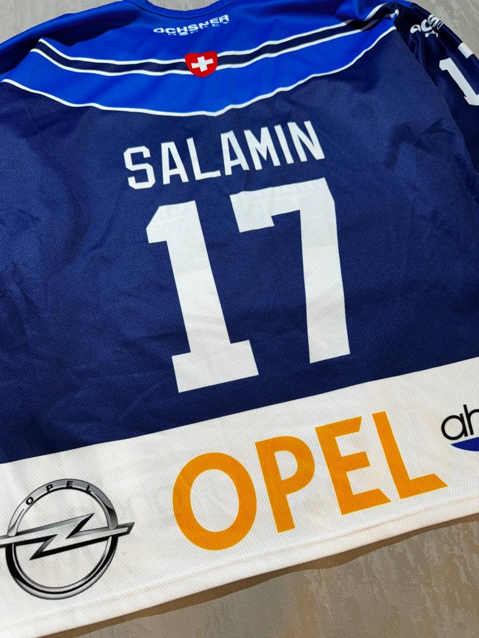 NHL × Vintage Ochsner Ice Hockey Academy #17 SALAMIN Swiss Jersey Size XL Size US XL / EU 56 / 4 - 9 Thumbnail