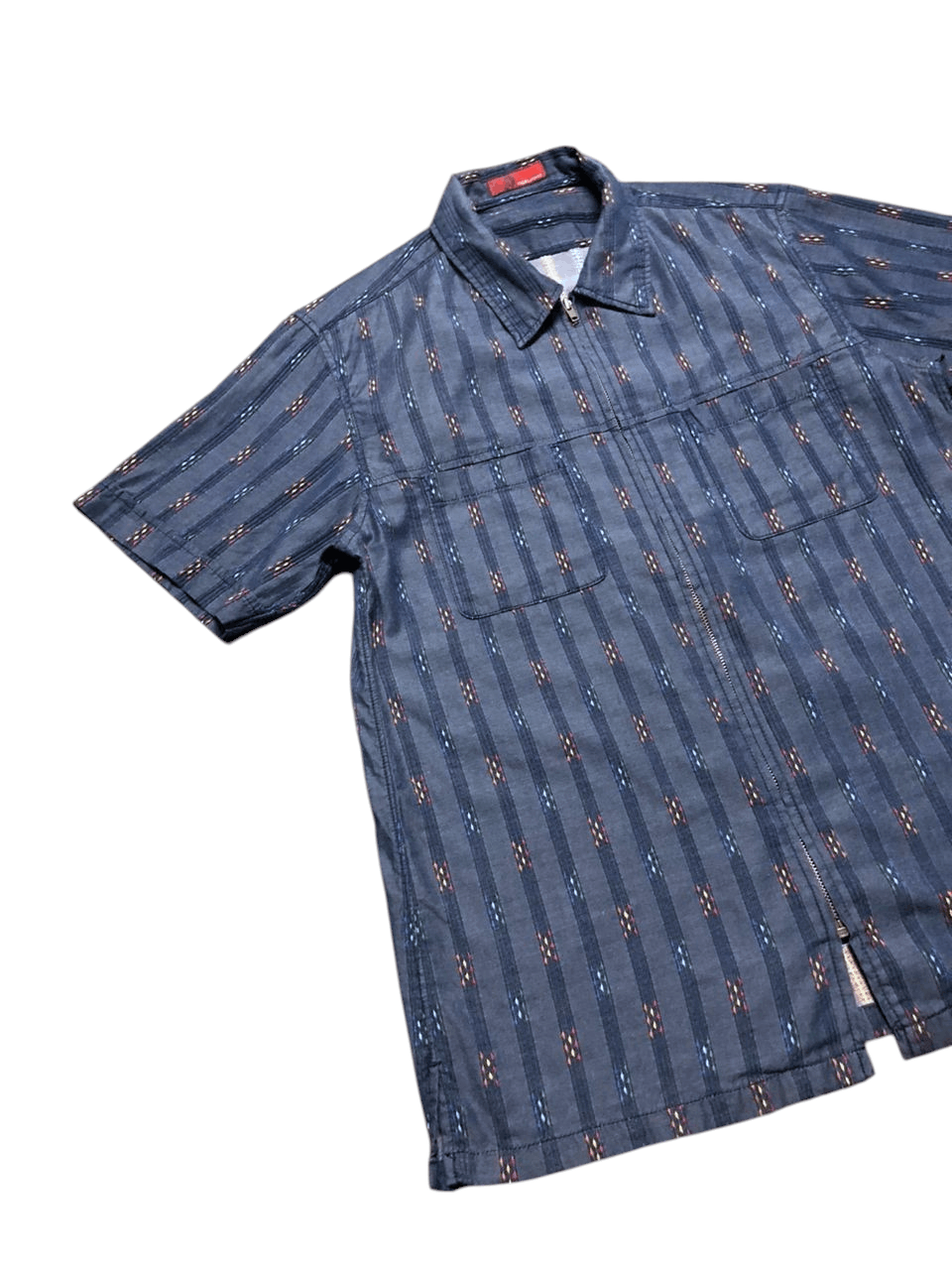 291295=Homme Vintage 291295=Homme Native Zipper Shirt Short Sleeve Size US M / EU 48-50 / 2 - 4 Thumbnail