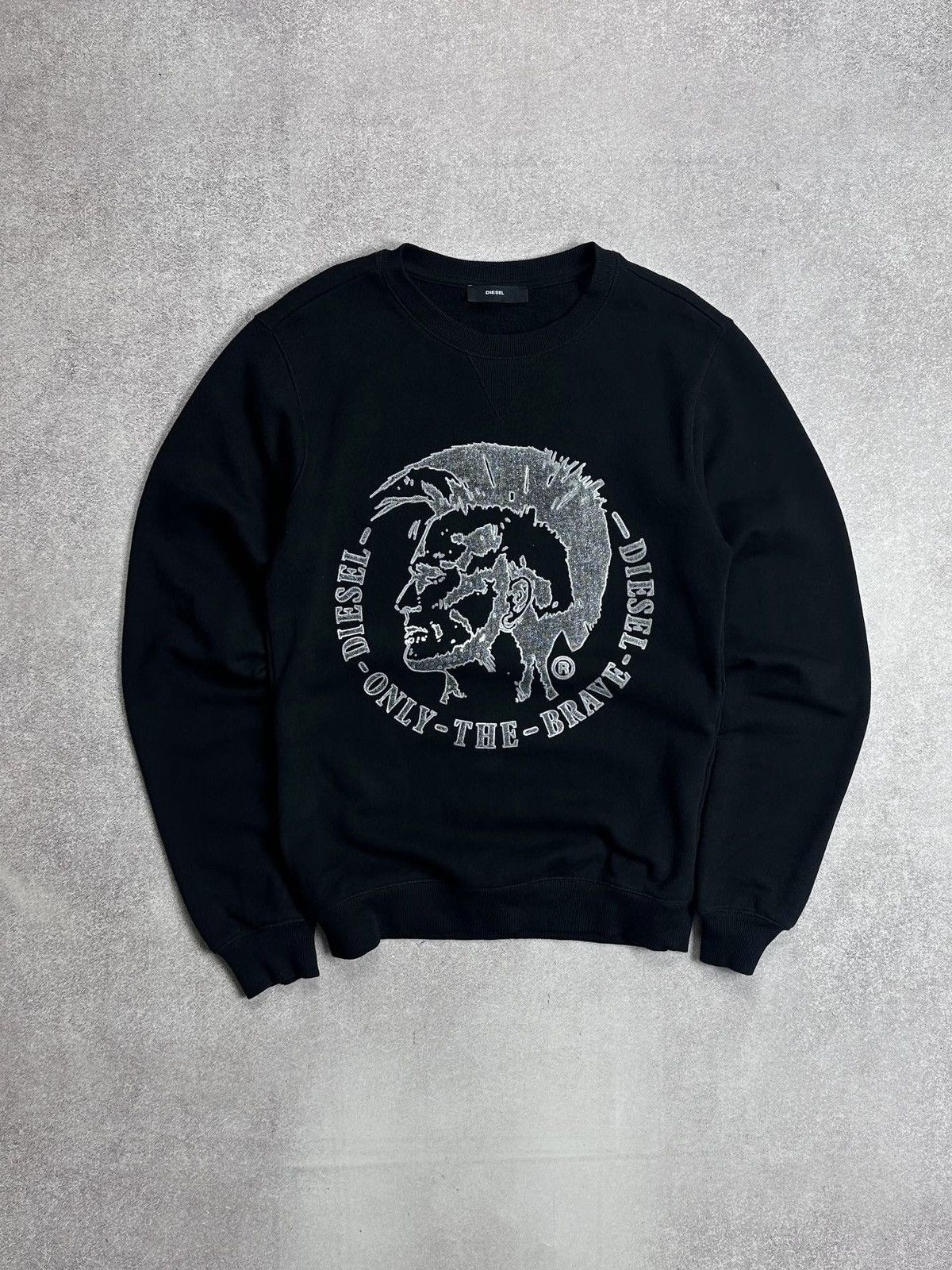 Diesel Vintage Diesel Brave Big Logo Sweatshirt S Size US S / EU 44-46 / 1 - 1 Thumbnail