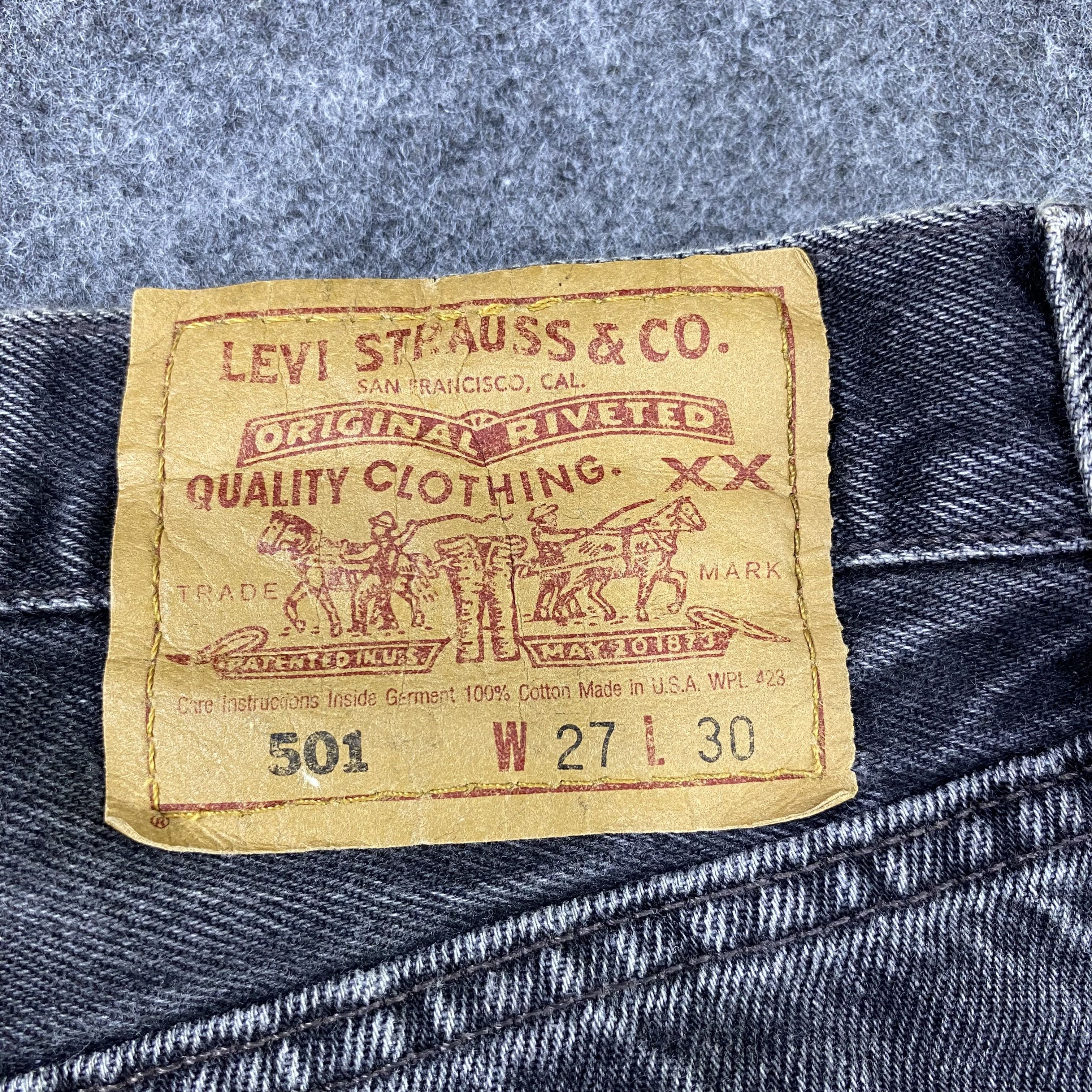 Jean × Levi's × Vintage Vintage Levi's 501 Black Wash Jeans-J1172 Size 27" / US 4 / IT 40 - 12 Thumbnail