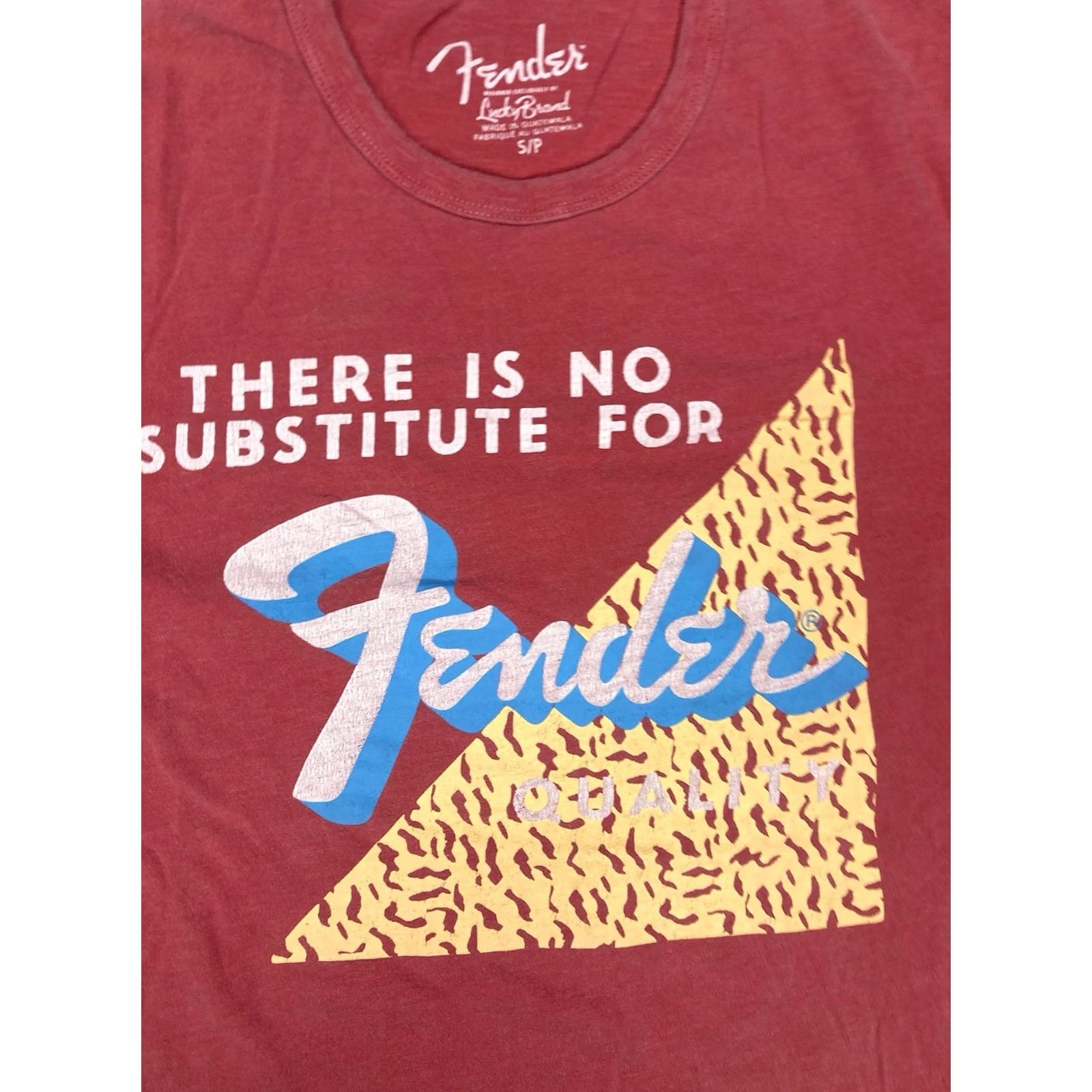 Lucky Brand Lucky Brand Fender Graphic T-shirt Men Small Red Short Sleeve Music Shirt Size US S / EU 44-46 / 1 - 2 Thumbnail