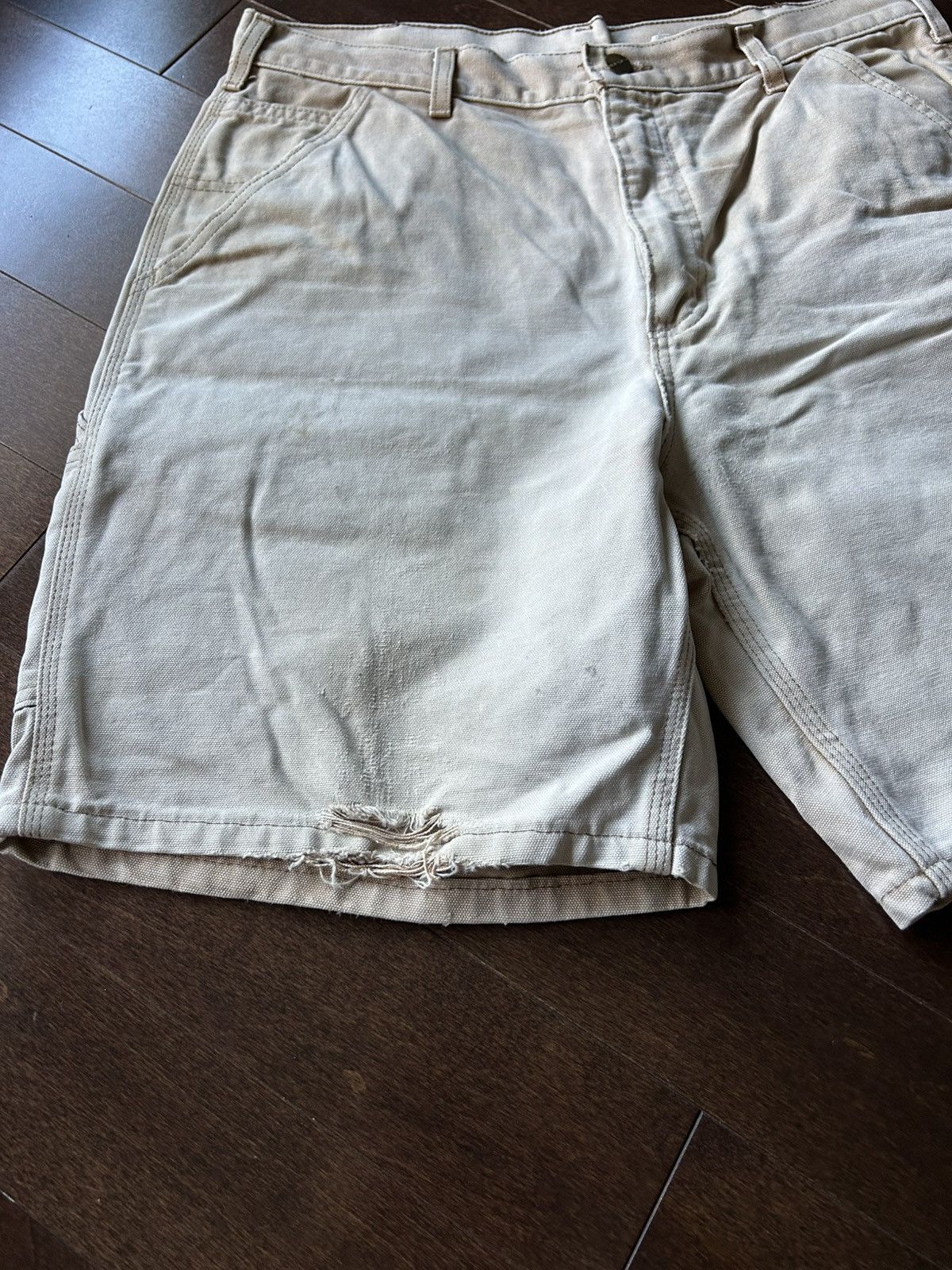 Carhartt Carhartt Vintage Distressed Carpenter Workwear Shorts Size US 34 / EU 50 - 4 Thumbnail