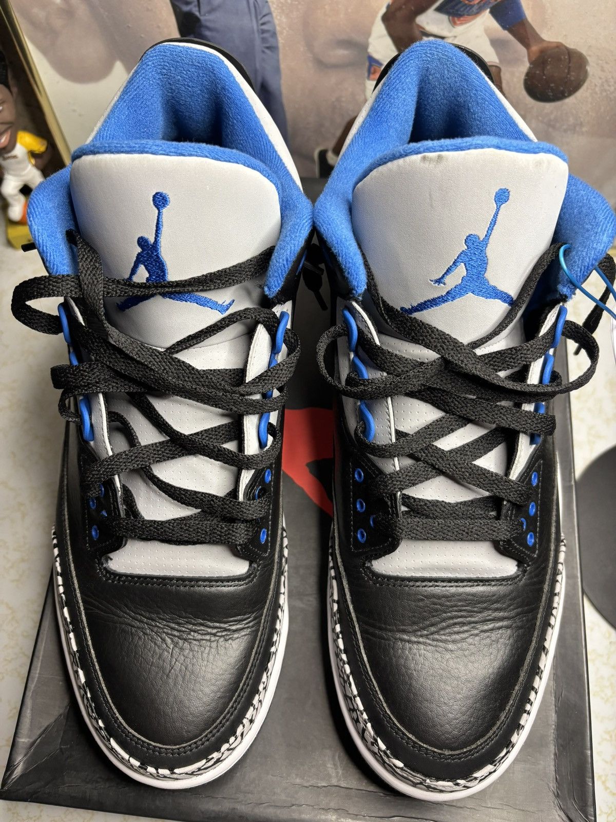 Jordan Brand Jordan Retro 3 ‘sport blue’ Size US 13 / EU 46 - 2 Thumbnail