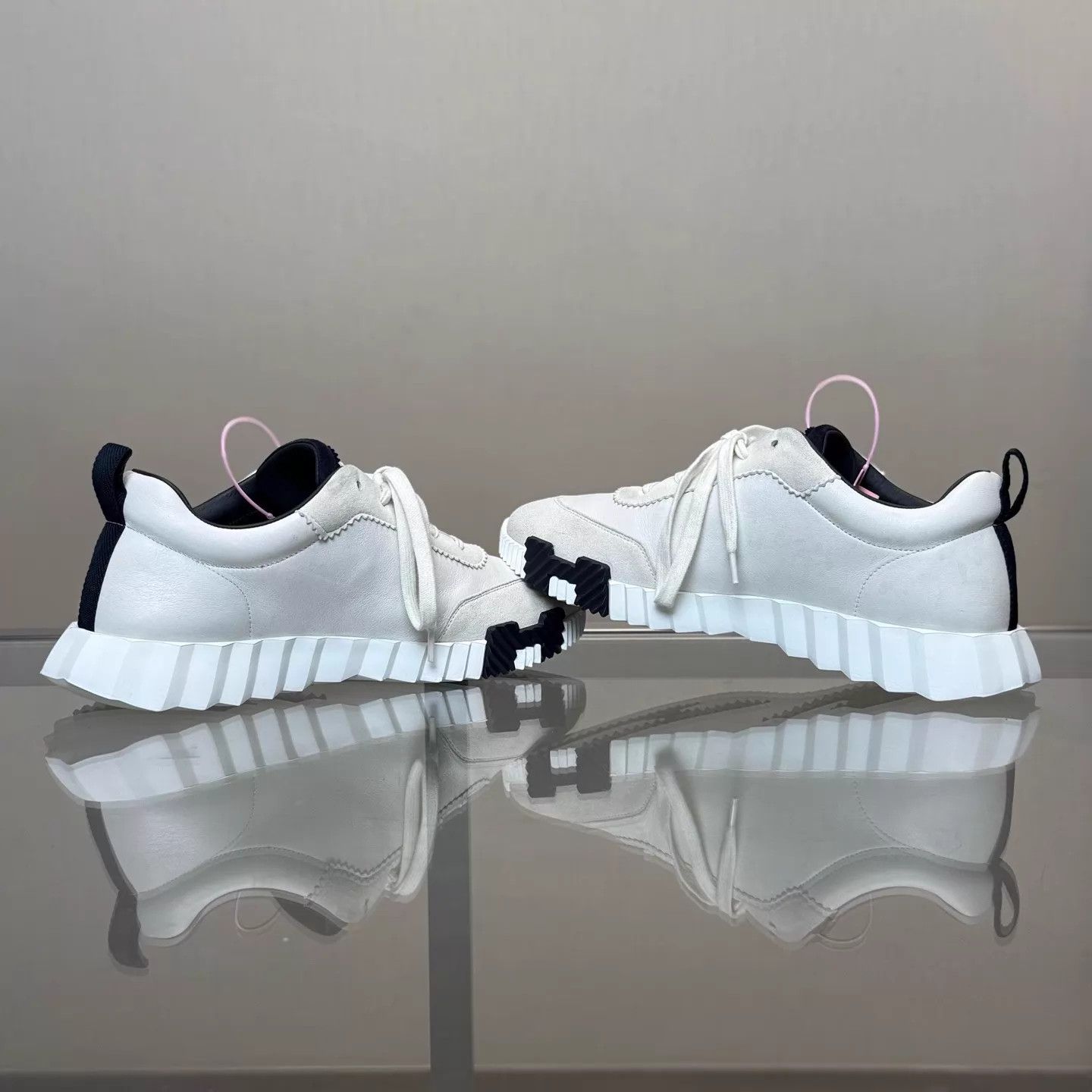 Hermes HERMES Bouncing Black & White Sneakers Size 40 99 Size US 7 / EU 40 - 6 Thumbnail