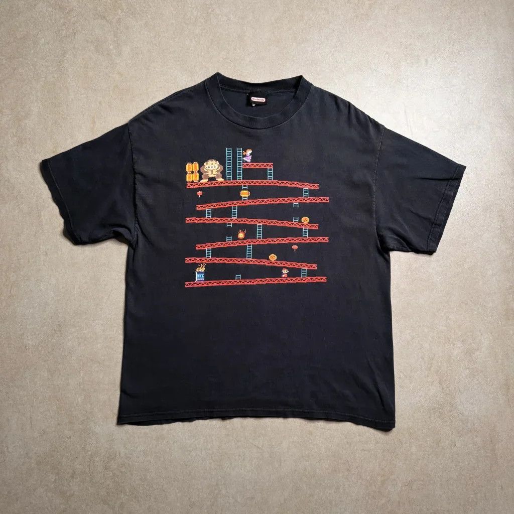 Nintendo Vintage NINTENDO Black T-shirt - XL Size US M / EU 48-50 / 2 - 1 Thumbnail