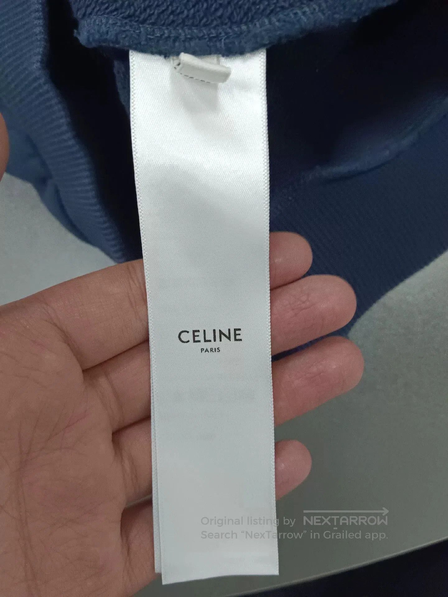 Celine celine classic logo crew neck sweatshirt blue. Size US L / EU 52-54 / 3 - 4 Thumbnail