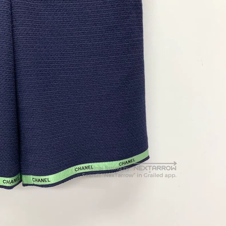 Chanel Chanel Dark blue logo logo cotton casual knitted five-poin Size 24" / US 00 / IT 34 - 4 Thumbnail