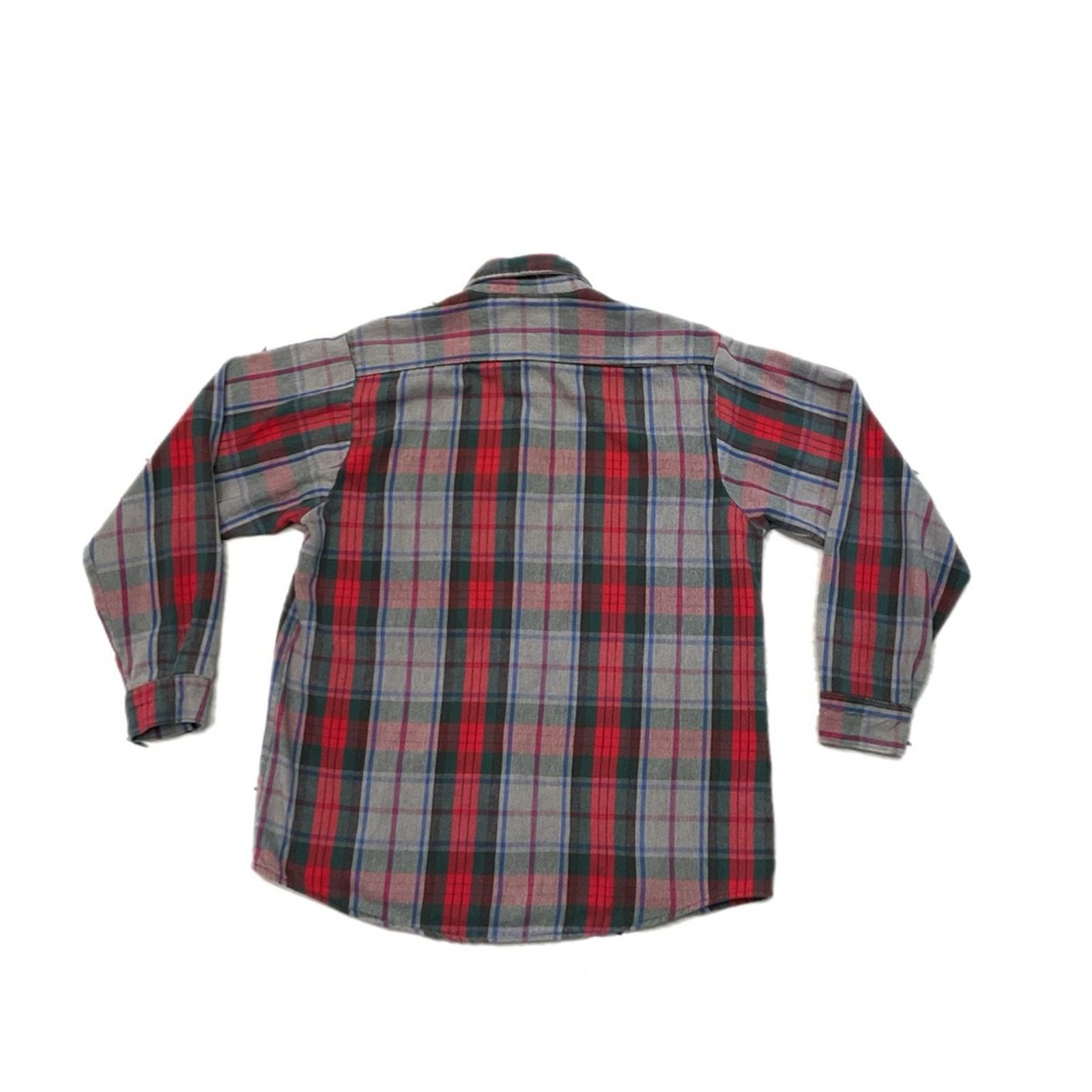 FiveBrother 1990's Five Brother Vintage Workwear Flannel Shirt Size US L / EU 52-54 / 3 - 2 Thumbnail