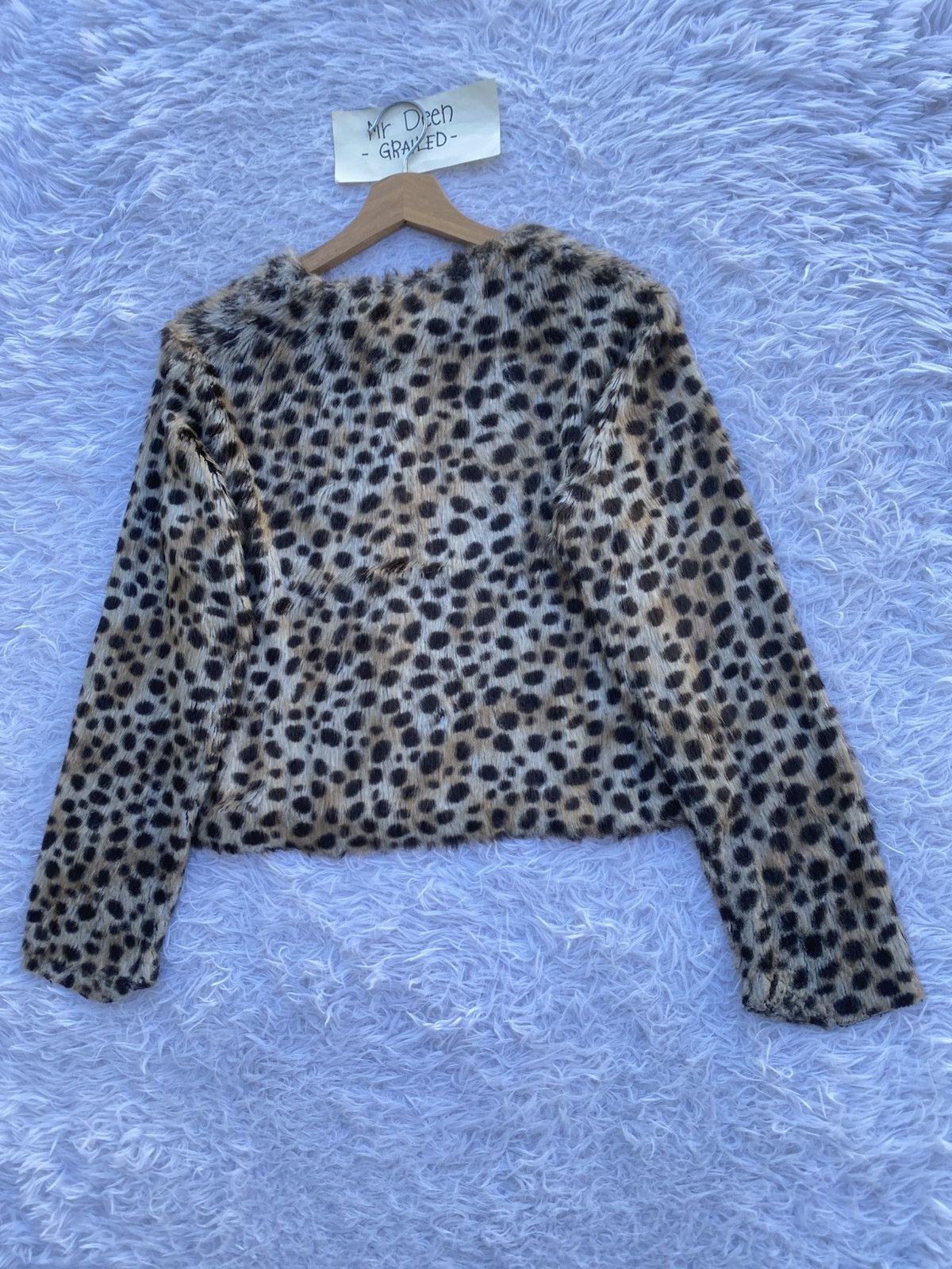 agnes b. Rare agnes b. Fur Leopard Gold Button Jacket Size M / US 6-8 / IT 42-44 - 23 Thumbnail