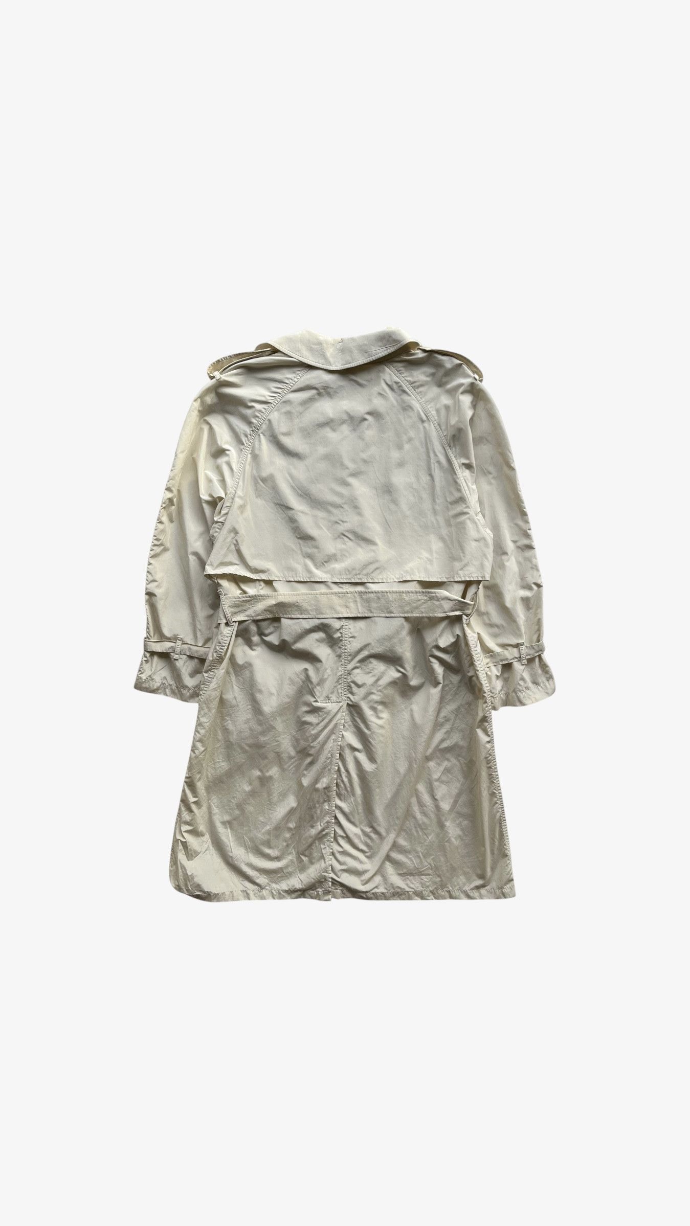 Burberry Vintage 80s Women's Burberry Double Breasted Trench Coat Size M / US 6-8 / IT 42-44 - 4 Thumbnail