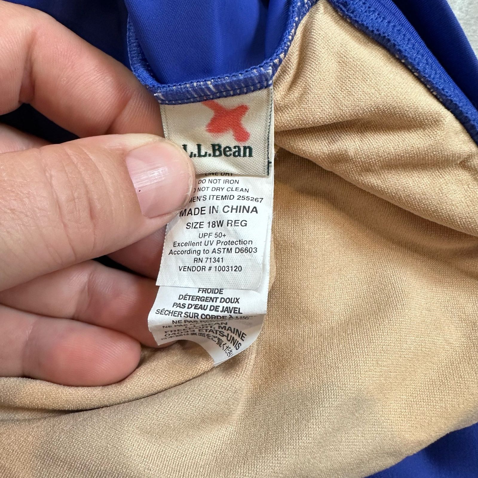L.L. Bean LL Bean Blue Swim Skirt Swimskirt Skirted Bottoms 18 18W Size 40" / US 18 - 6 Thumbnail