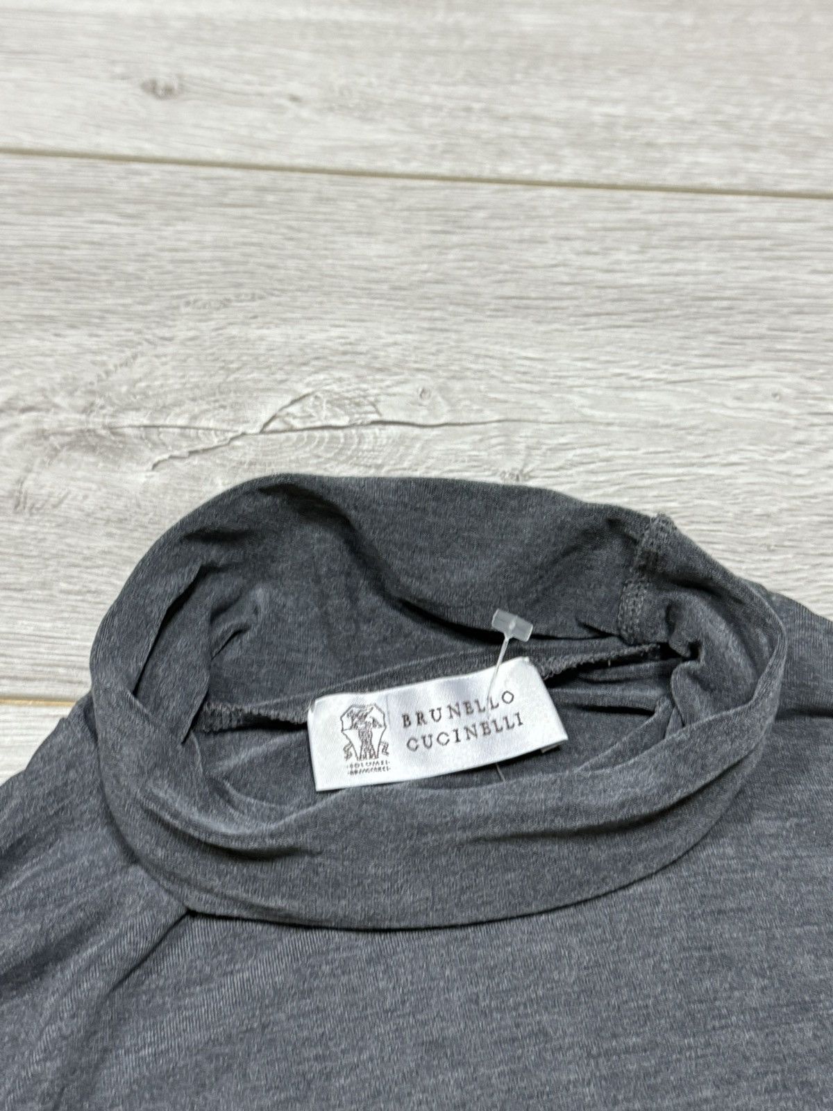 Brunello Cucinelli Brunello Cucinelli silk long sleeve turtle neck jumper Size M / US 6-8 / IT 42-44 - 2 Thumbnail