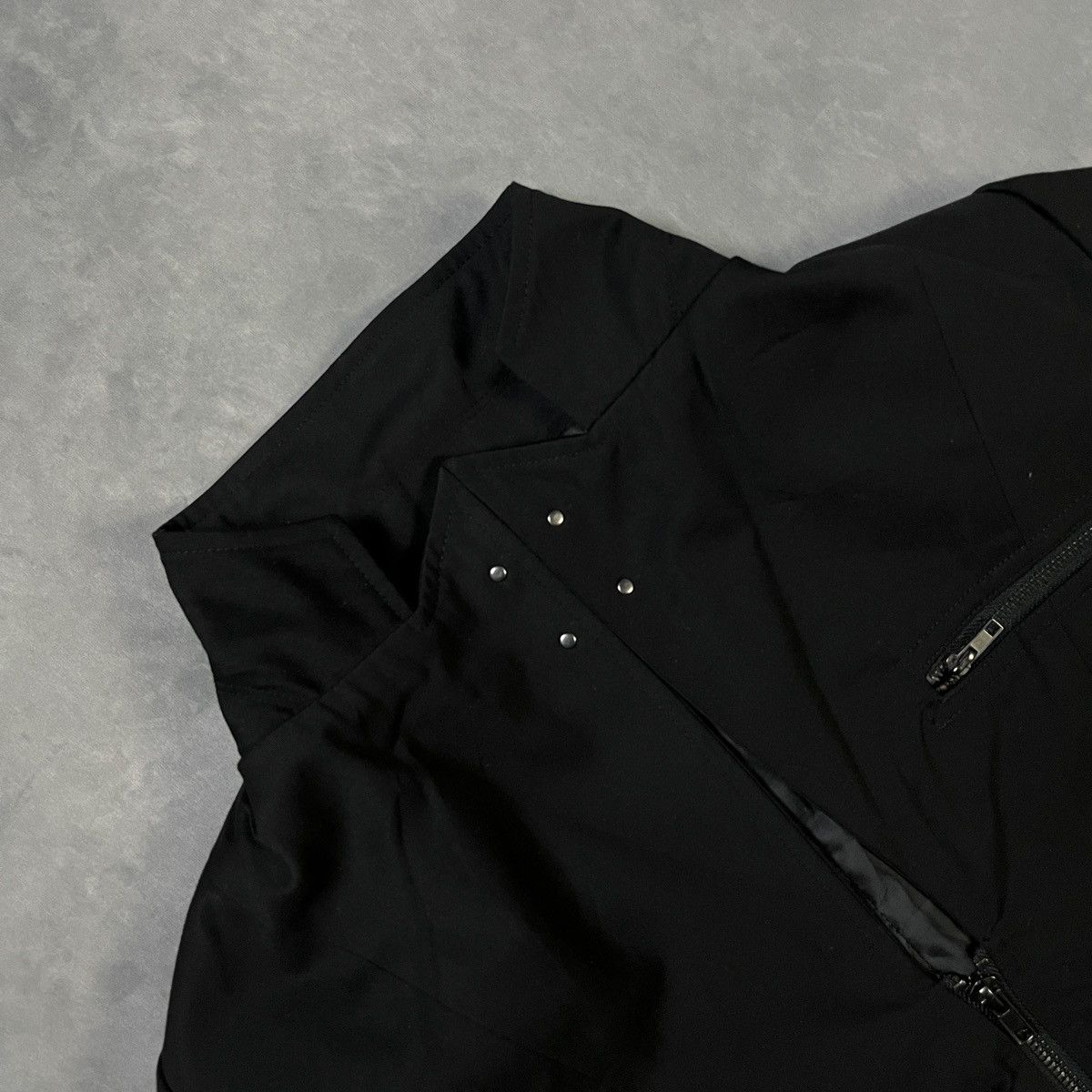Japanese Brand BLACK PEACE NOW - Cropped Tailored Blazer Star Stud Details Size 36S - 9 Thumbnail