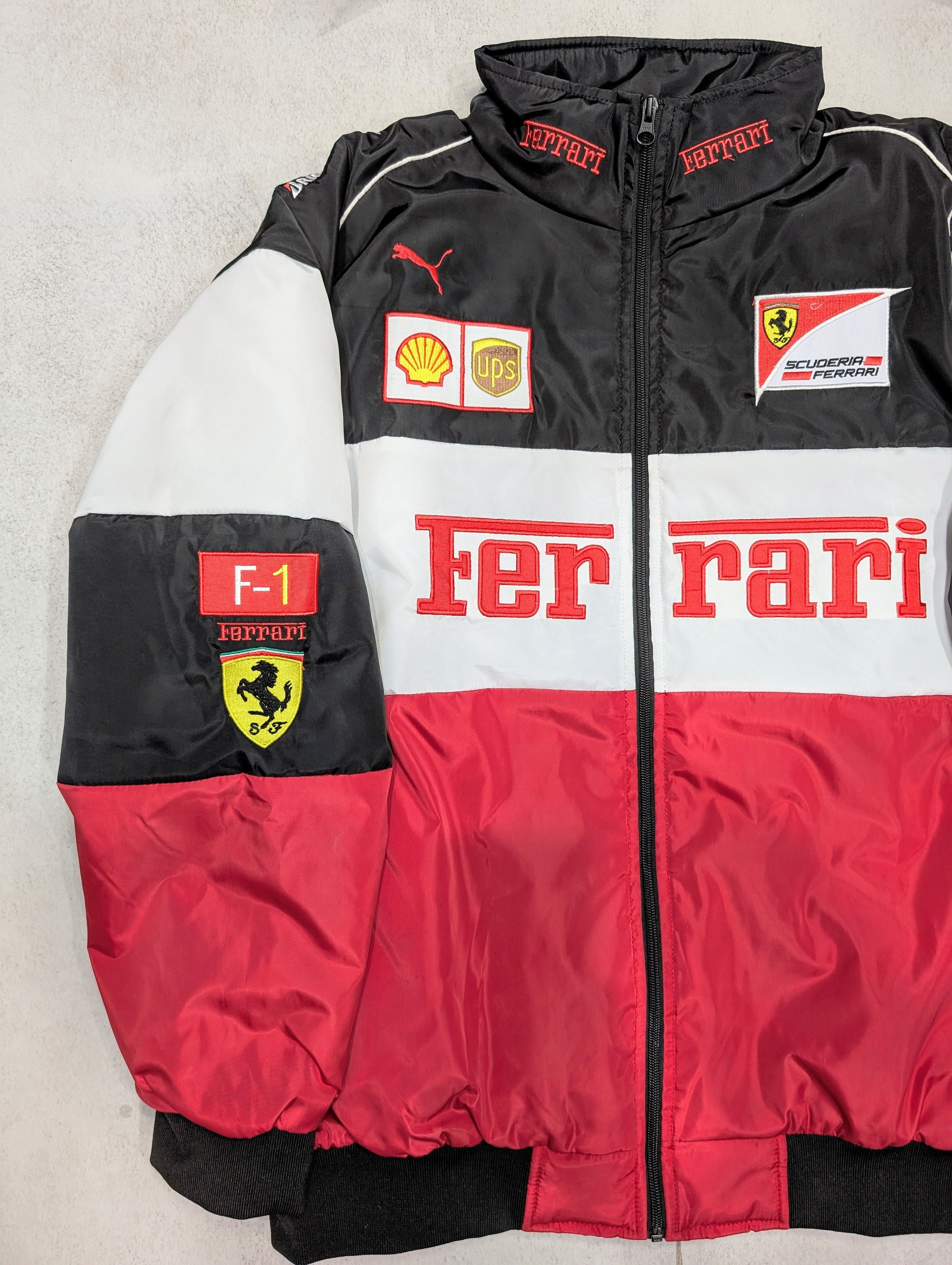 Vintage 🔥 Ferrari 🔥 F1 Racing Jacket Bomber Formula Schumacher Size US XL / EU 56 / 4 - 3 Thumbnail