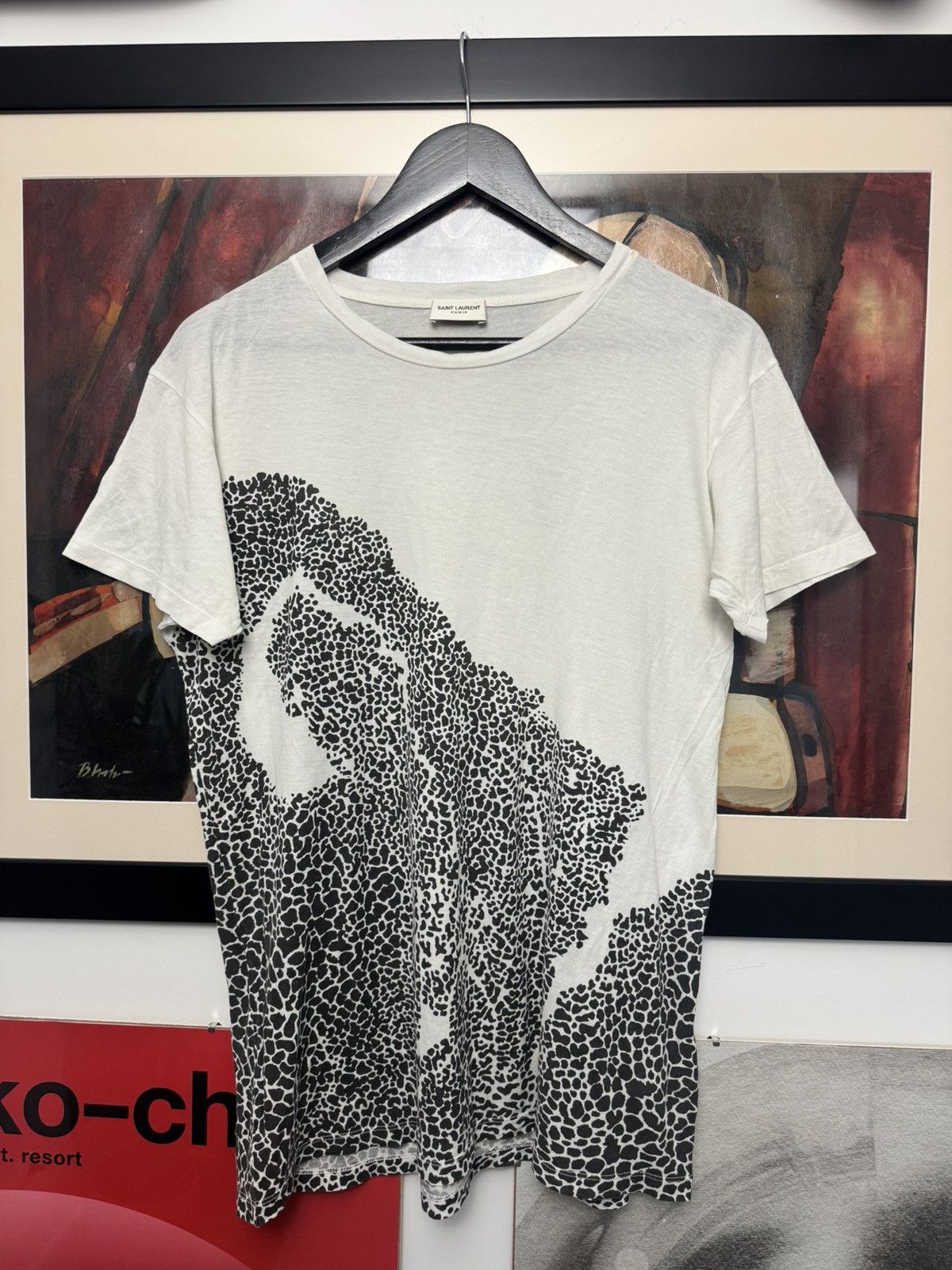 Saint Laurent Paris Hedi Slimane Era S/S 2016 Stars Print T-Shirt