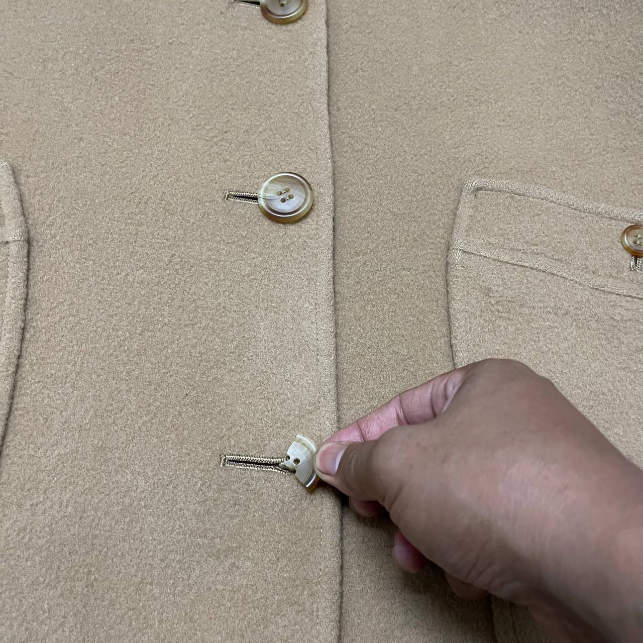 Burberry Vintage 90's Burberry Nova Check Reversible Wool Coat Size US M / EU 48-50 / 2 - 15 Thumbnail