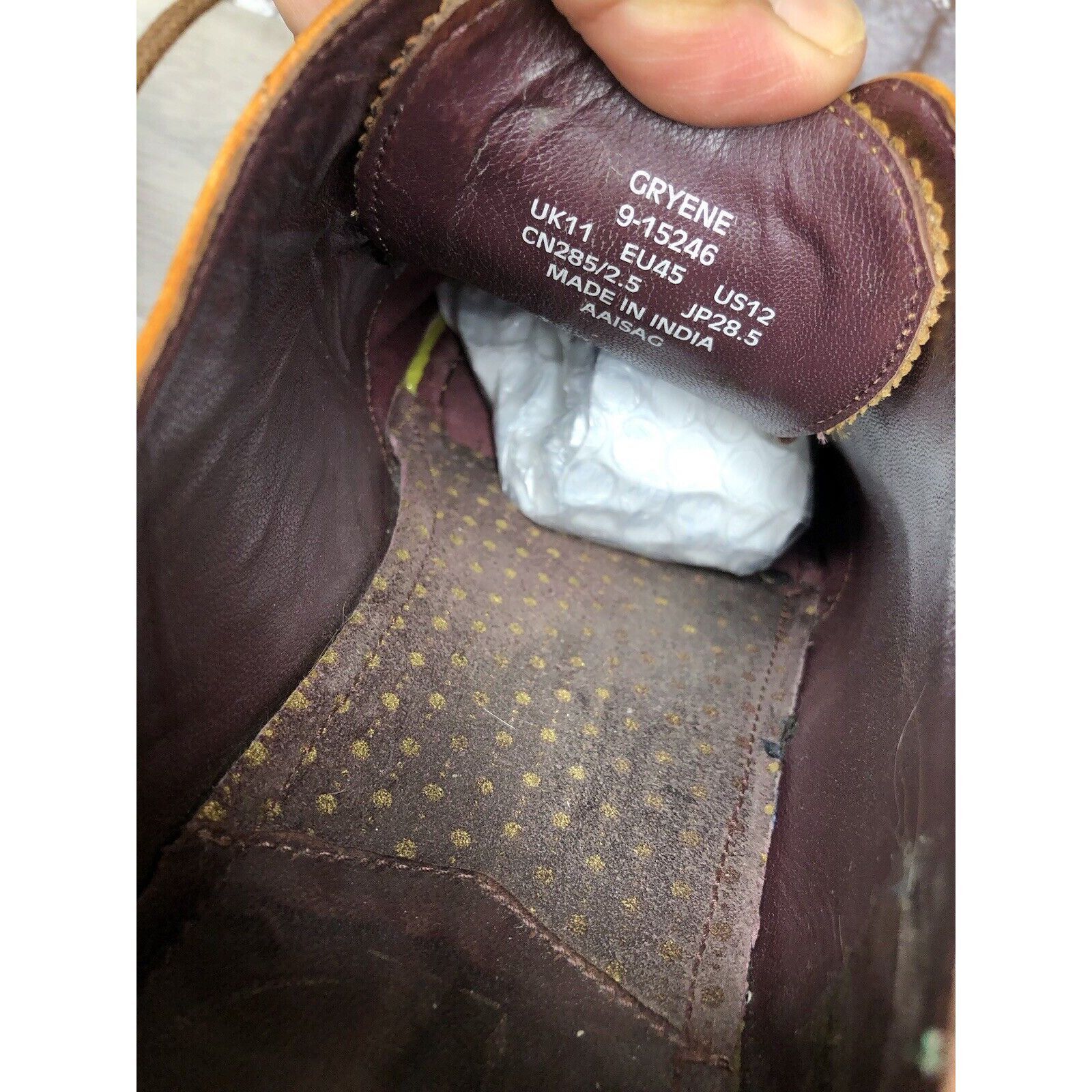 Ted Baker Ted Baker London Gryene Chili Brown Leather Derby Wingtip Ox Size US 12 / EU 45 - 8 Thumbnail