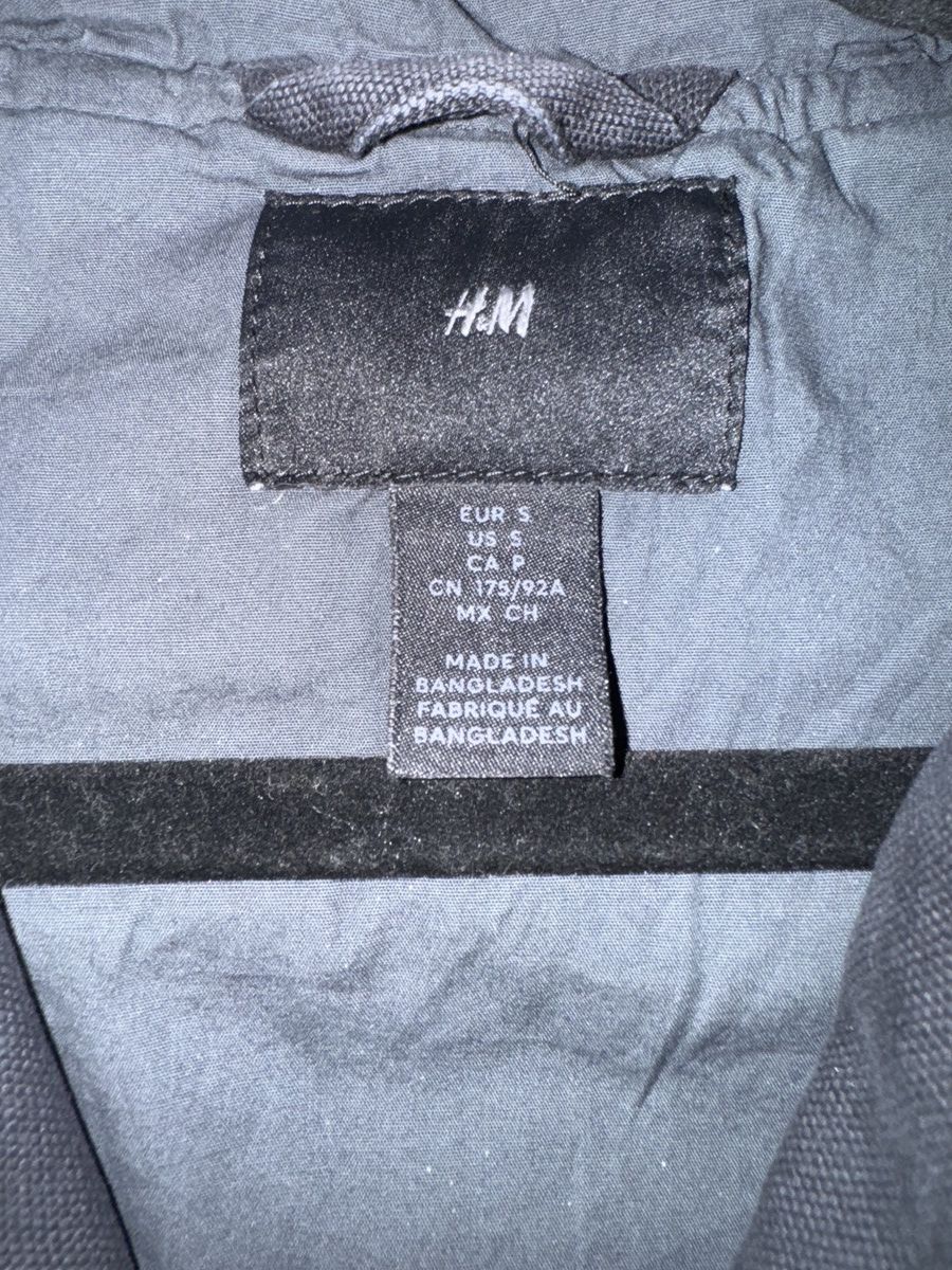 H&M Dark Denim Jacket with Hood Size US S / EU 44-46 / 1 - 4 Thumbnail