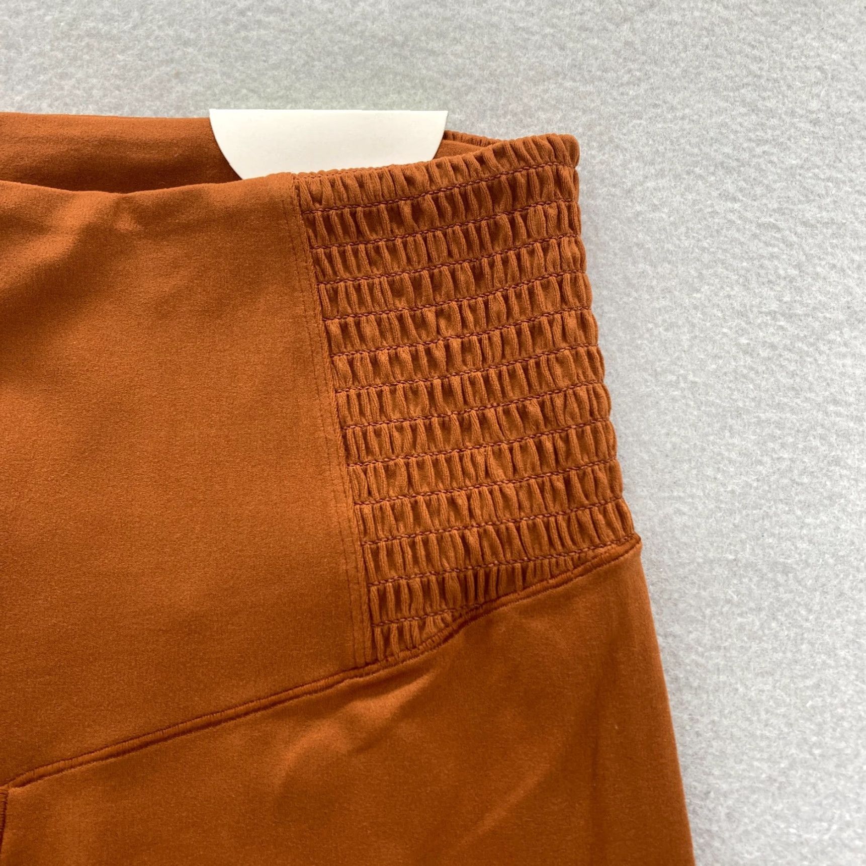 Vintage Aerie Real Me 7/8 Leggings Women's Medium Brown Smocked Stretch Yoga Gym Size 32" / US 10 / IT 46 - 3 Thumbnail