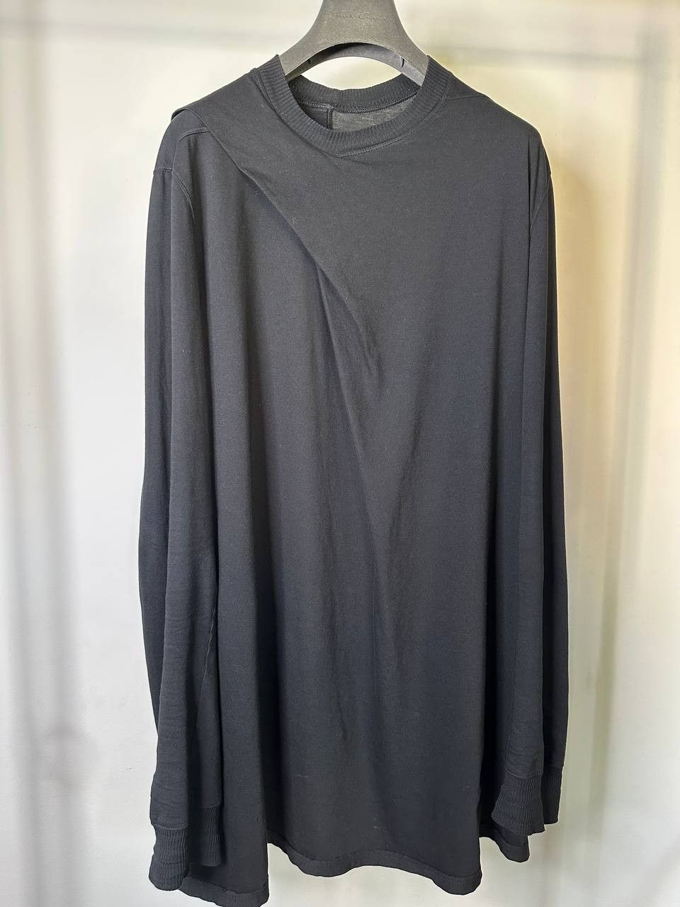 Rick Owens Rick Owens Black long-sleeved T-shirt Size US L / EU 52-54 / 3 - 1 Thumbnail