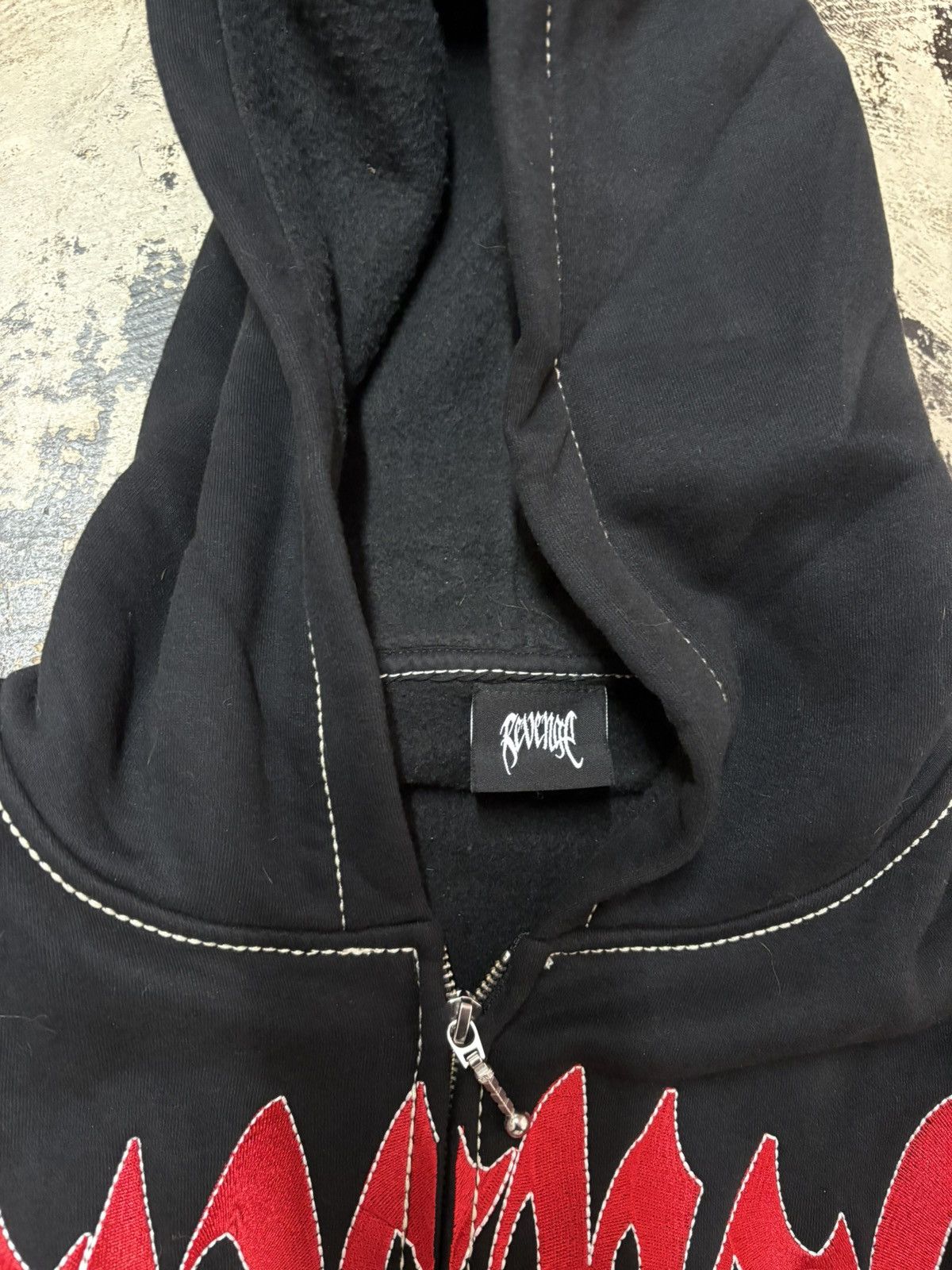 Revenge Revenge BLACK/RED CONTRAST STITCH ZIP XXL Size US XXL / EU 58 / 5 - 3 Thumbnail