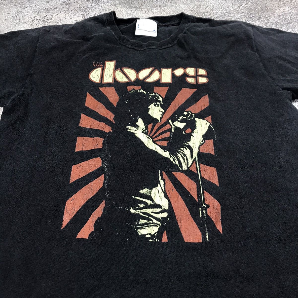 Vintage Vintage 90s The Doors Band Graphic Tee Grunge Black Baggy S Size US S / EU 44-46 / 1 - 2 Thumbnail