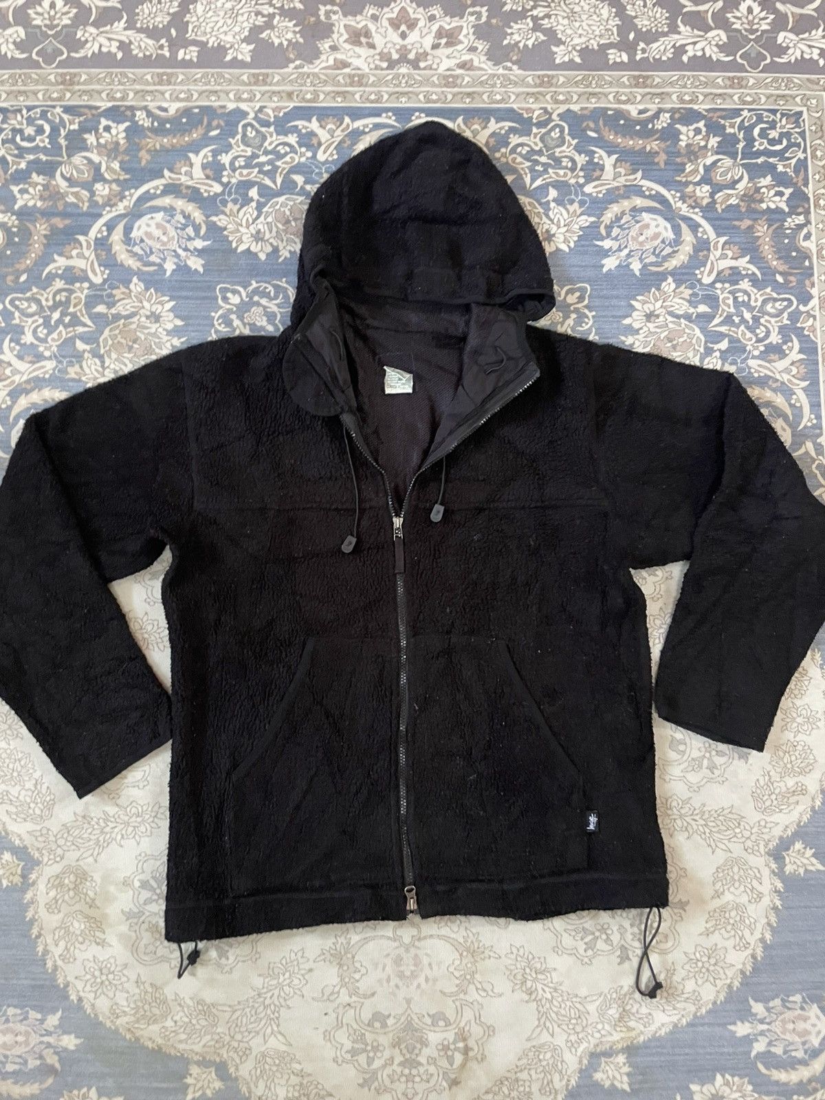 Stussy Vintage Y2K Stussy USA fleece sherpa Jacket streetwear (L) Size US M / EU 48-50 / 2 - 2 Thumbnail