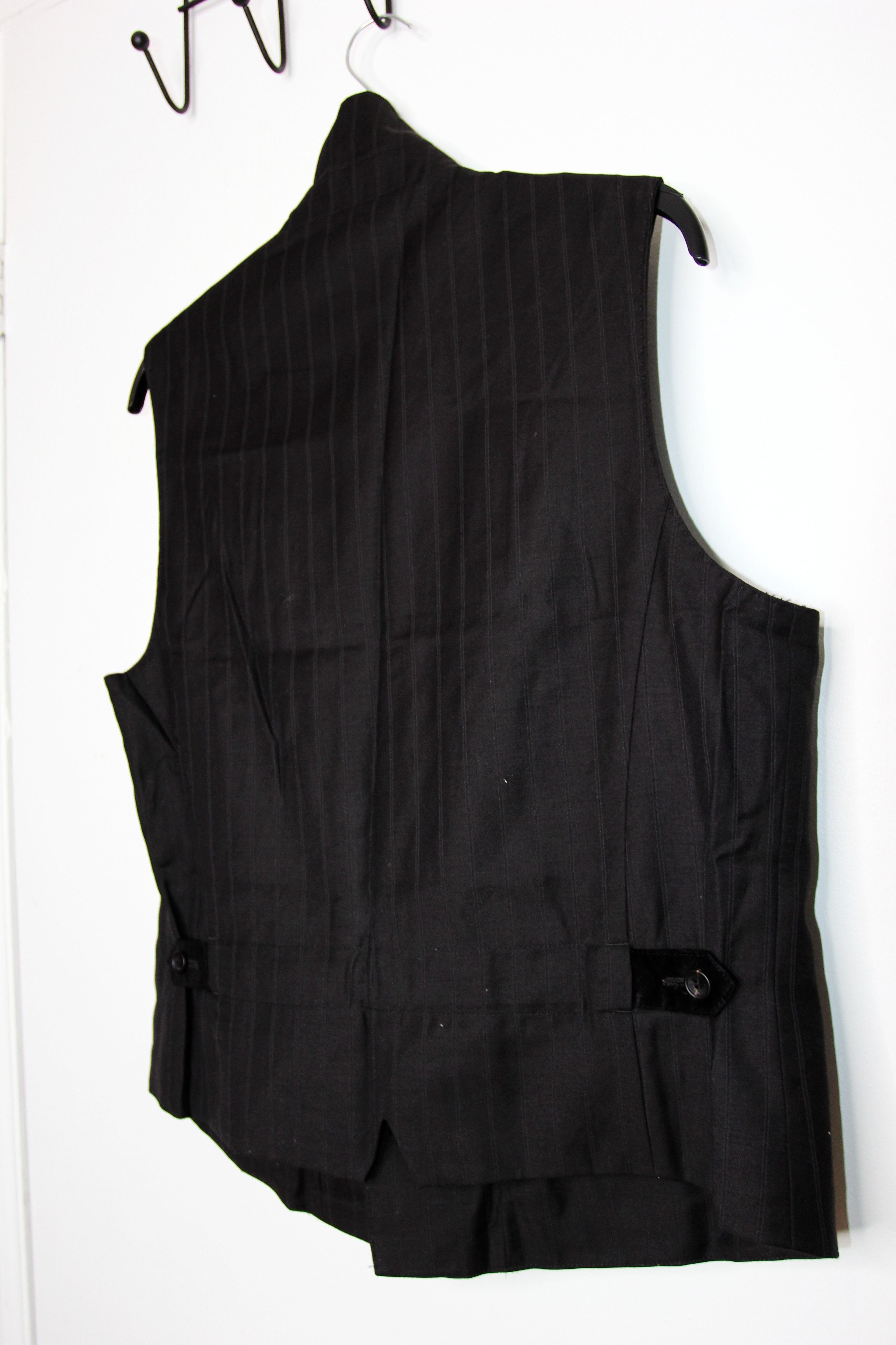 John Galliano JOHN GALLIANO STRIPED VIRGIN WOOL VEST 52 Size US L / EU 52-54 / 3 - 6 Thumbnail