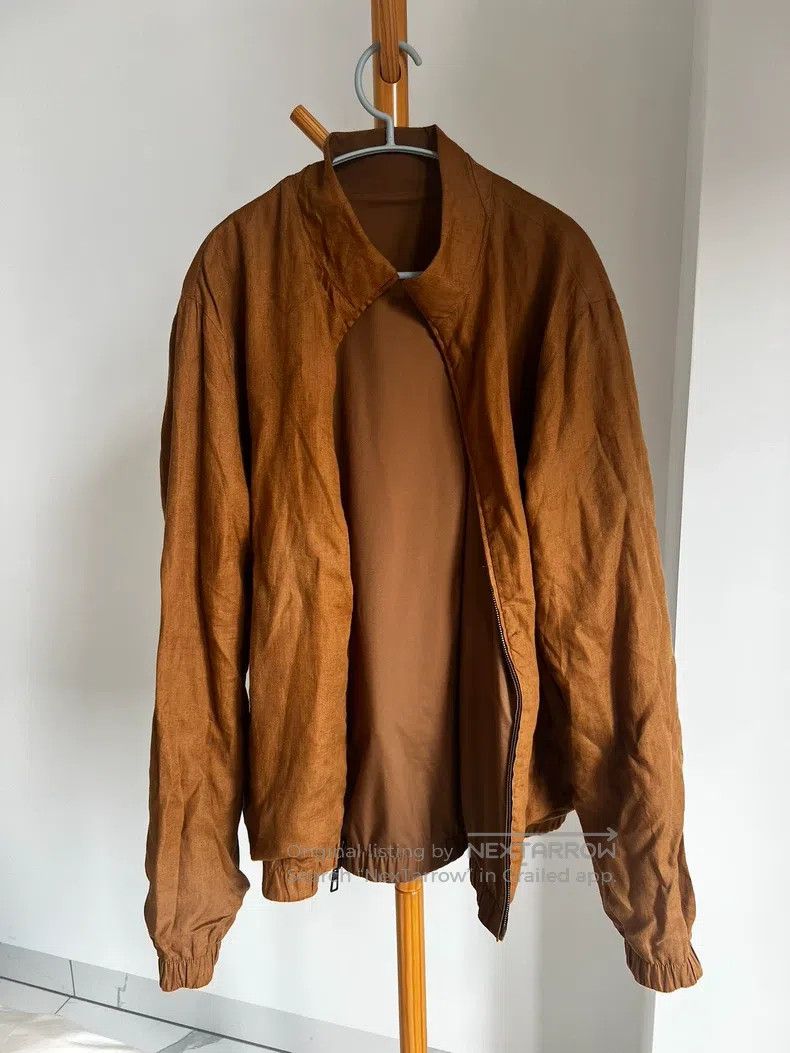Loro Piana Loro Piana size 3XL Brown Melange Linen Winmate Bomber Size US XXL / EU 58 / 5 - 7 Thumbnail
