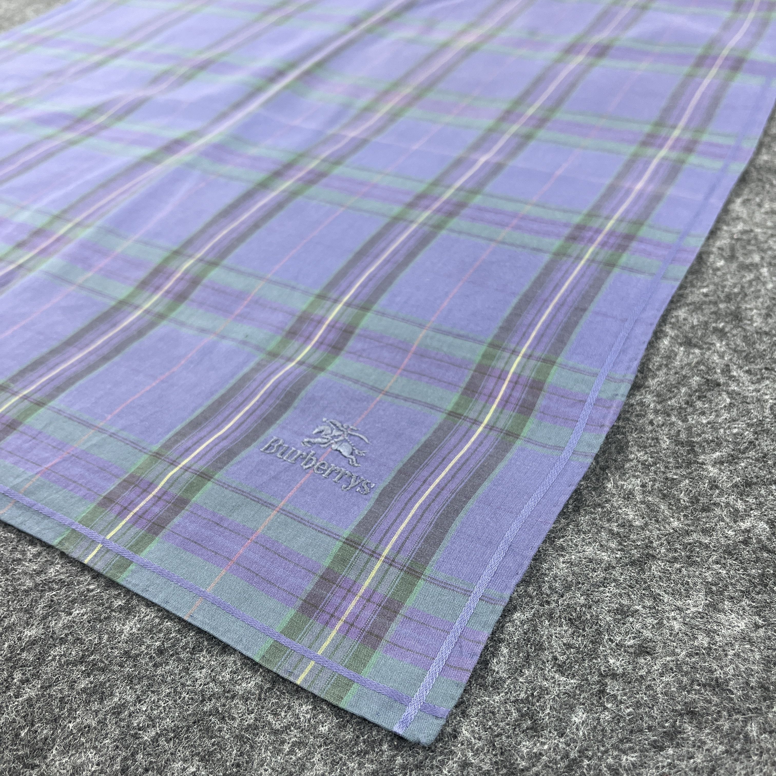Burberry × Vintage Burberry Handkerchief / Bandana / Neckerchief B119 Size ONE SIZE - 5 Thumbnail