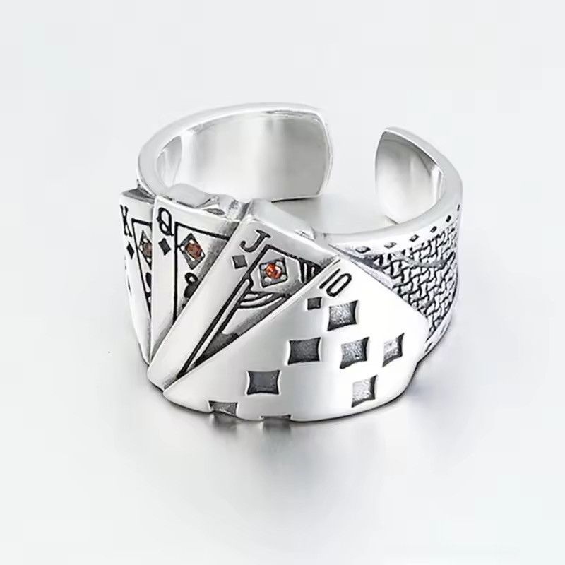 Other Cool Playing Card Finger Ring Size ONE SIZE - 1 Thumbnail