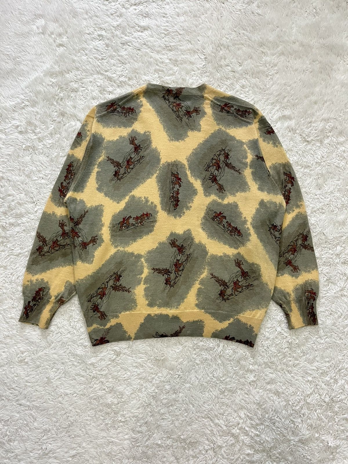 vintage christian dior motif cardigan