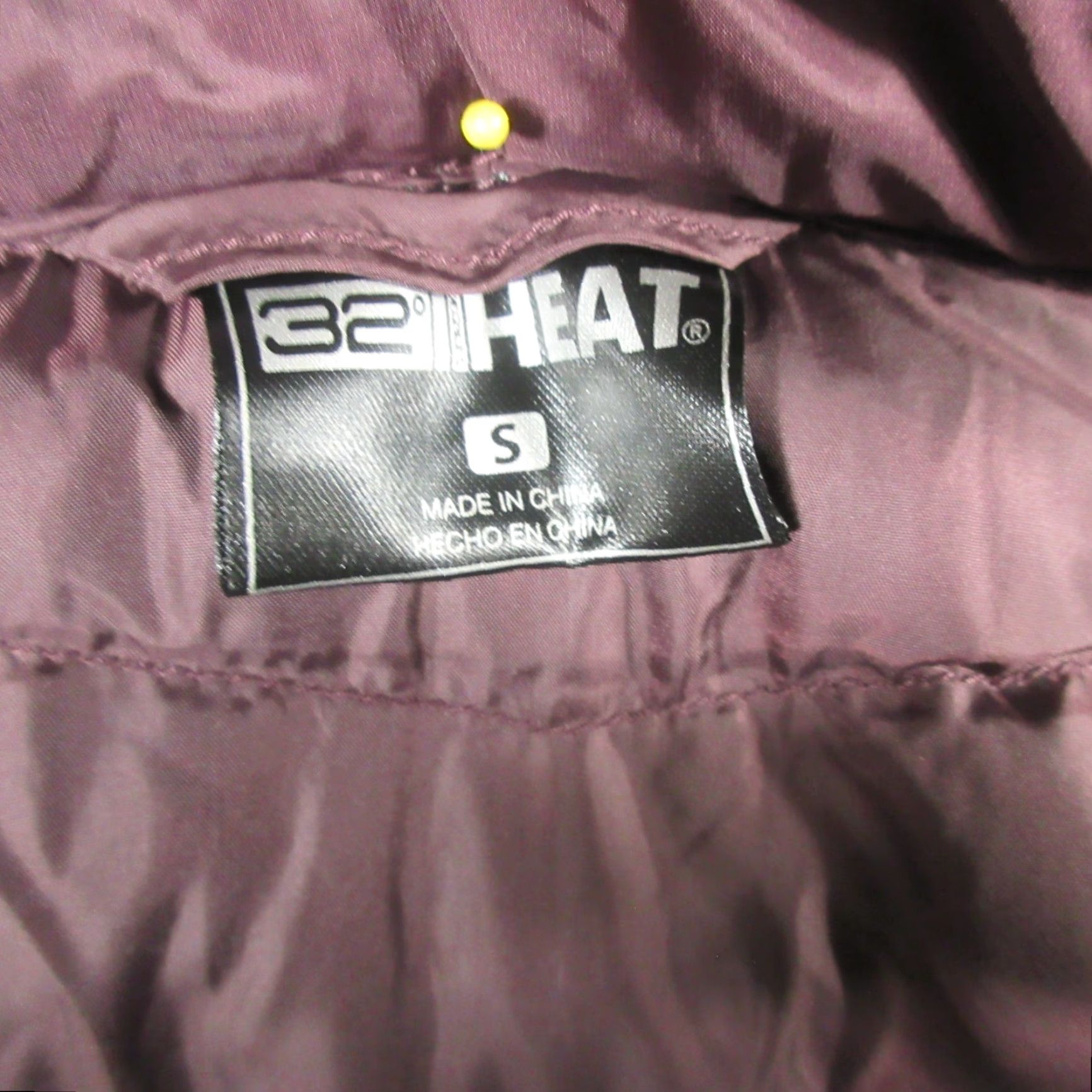 Vintage 32 Degrees Heat Puffer Jacket Women S Burgundy Mixed Media Packable NEW NWT Jacket Size S / US 4 / IT 40 - 3 Thumbnail