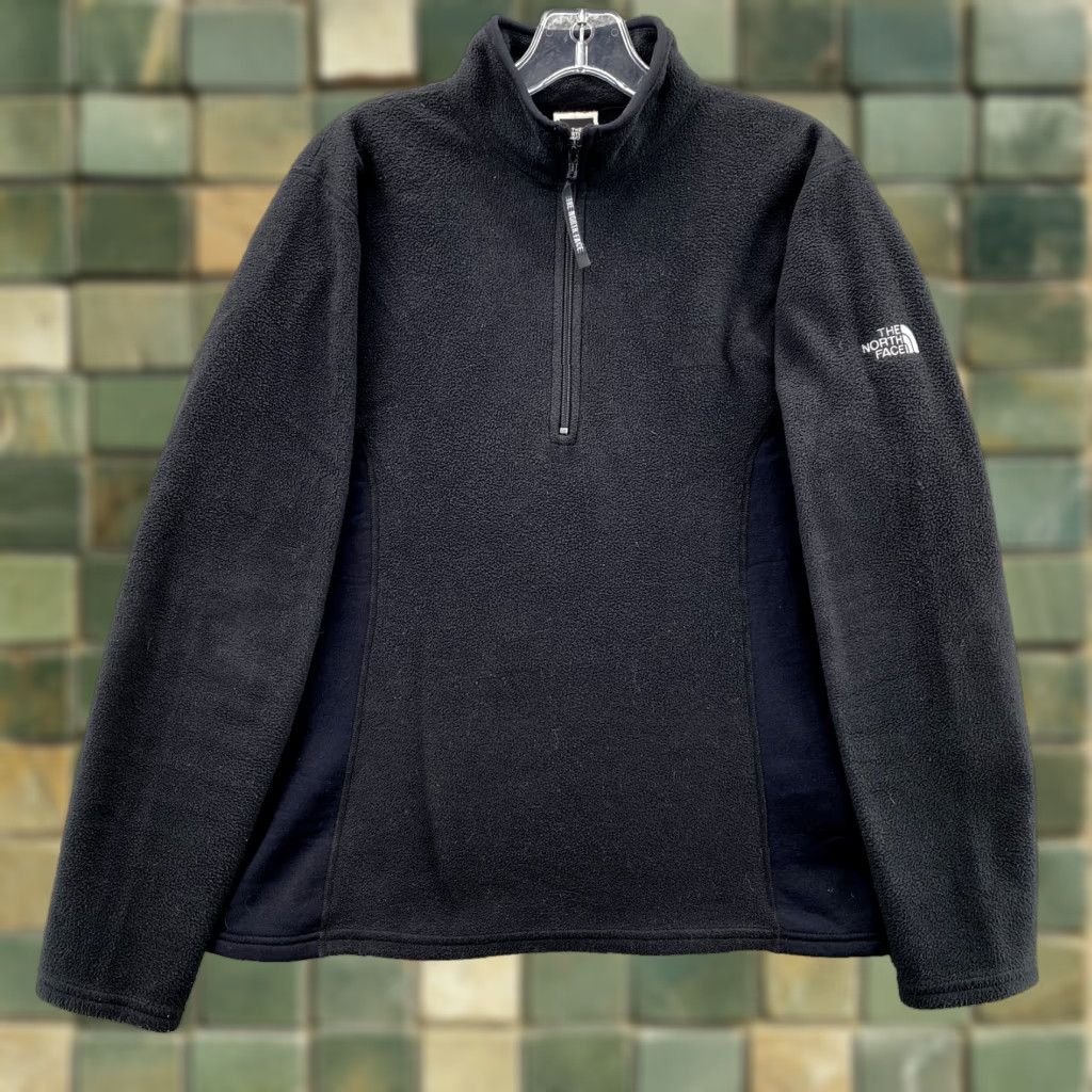 The North Face The North Face Sweater Women Large Black Fleece Pullover 1/4 Zip Base Layer Gorpcore Size L / US 10 / IT 46 - 1 Thumbnail