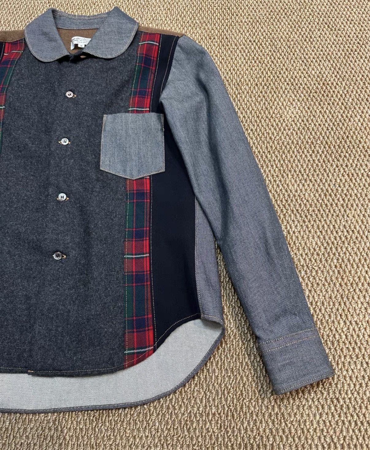 Comme des Garcons Comme des Garçons Multi-Fabric Patchwork Shirt K23 Size US S / EU 44-46 / 1 - 3 Thumbnail