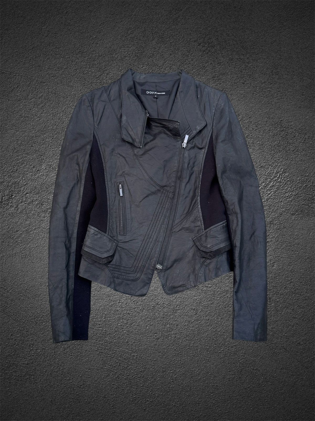 Leather Asymmetrical Vkei Japanese Jacket Styled Ggpx