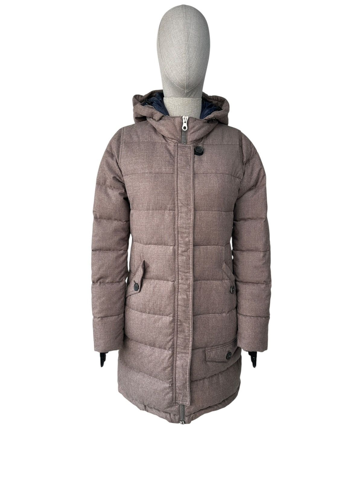 Duvetica DUVETICA Wool Cashmere Goose Down Parka Coat Jacket Women’s Size L / US 10 / IT 46 - 1 Thumbnail