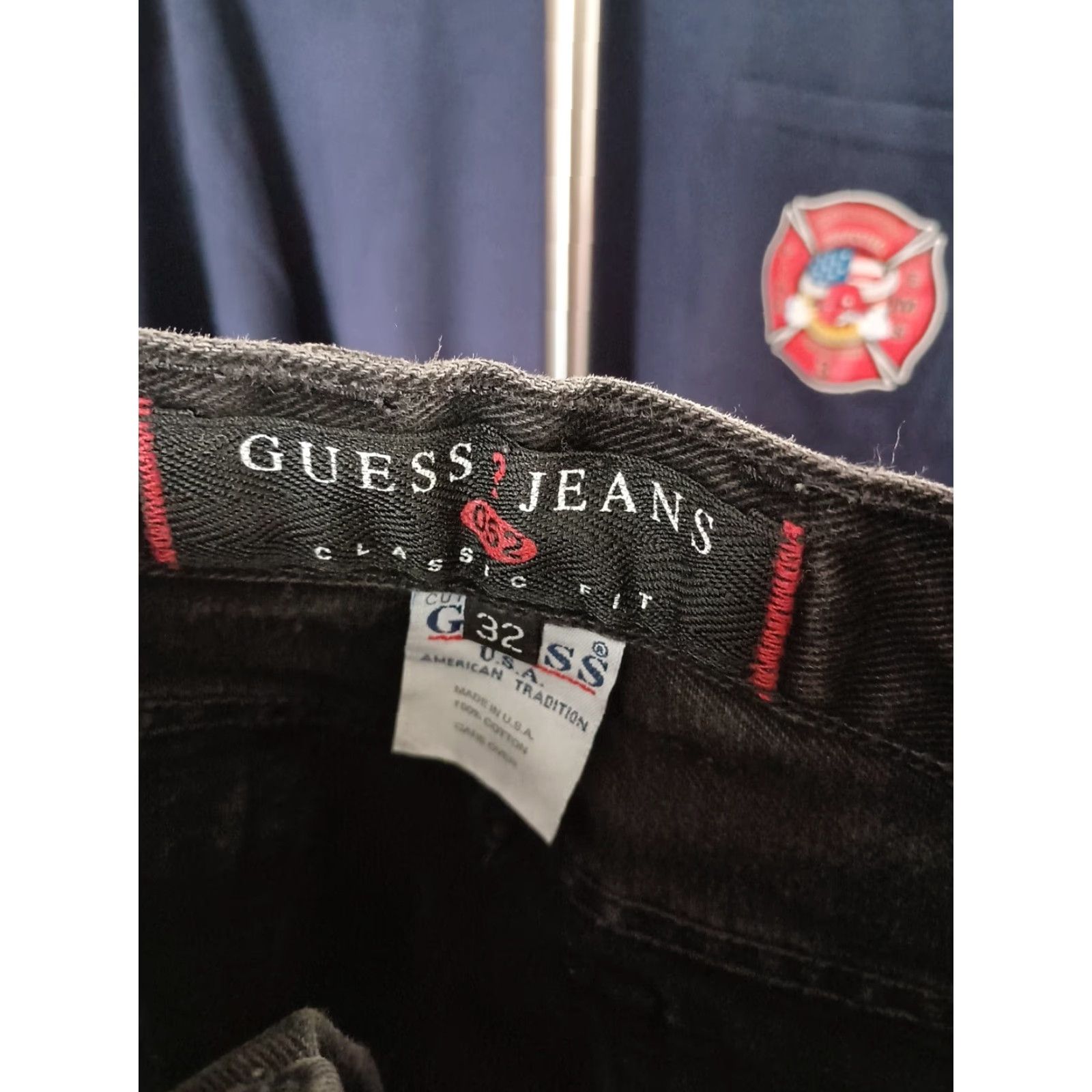 Guess VINTAGE GUESS Jeans Black Made In USA 32 x 32 Men 32 Regular Inseam 32 Straight Shirt? Size US 32 / EU 48 - 2 Thumbnail